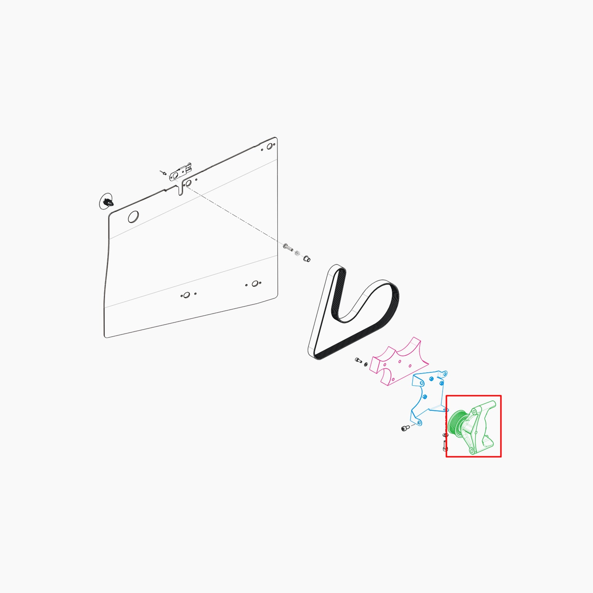 119231672R - GALET ENROULEUR COURROIE-Spare Parts-Clio Cup Middle East-gpx-store