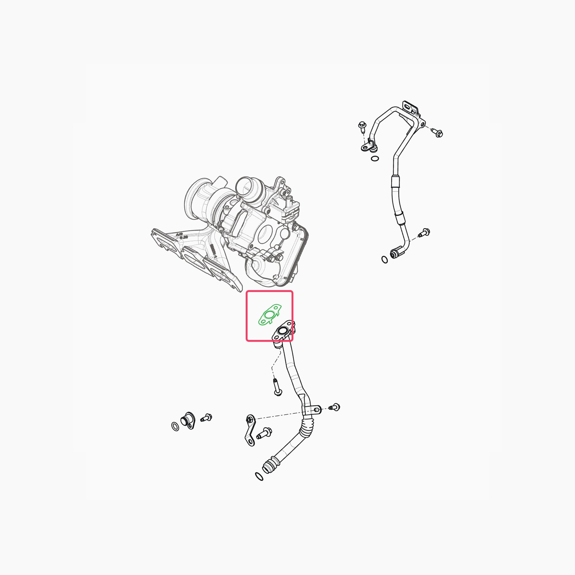 1519690C0N - JOINT PLAT RETOUR HUILE TURBO-Spare Parts-Clio Cup Middle East-gpx-store
