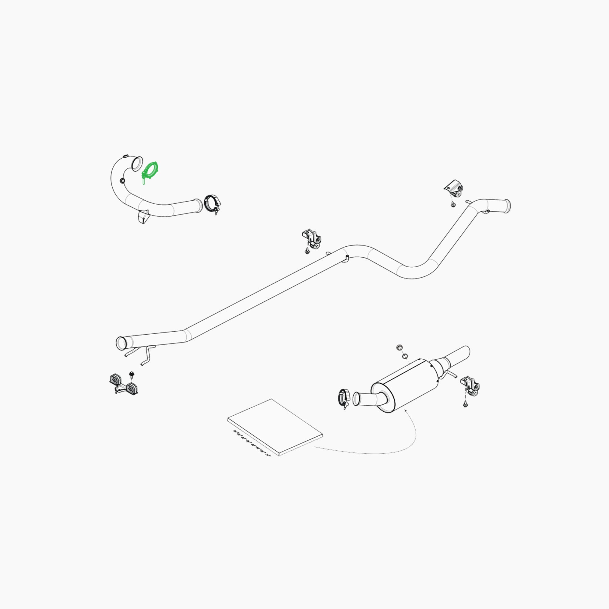 208253737R - COLLIER FIX DESCENTE ECHAPPEMENT-Spare Parts-Clio Cup Middle East-gpx-store