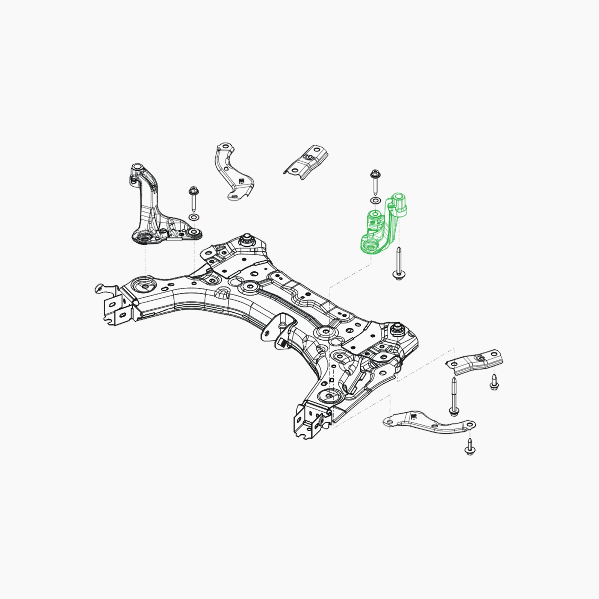 548518613R - ATTACHE BERCEAU AVG-Spare Parts-Clio Cup Middle East-gpx-store
