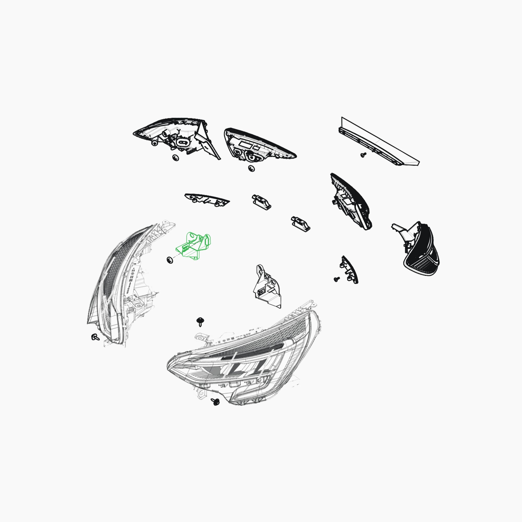 625262005R - SUPPORT PROJECTEUR DROIT-Spare Parts-Clio Cup Middle East-gpx-store