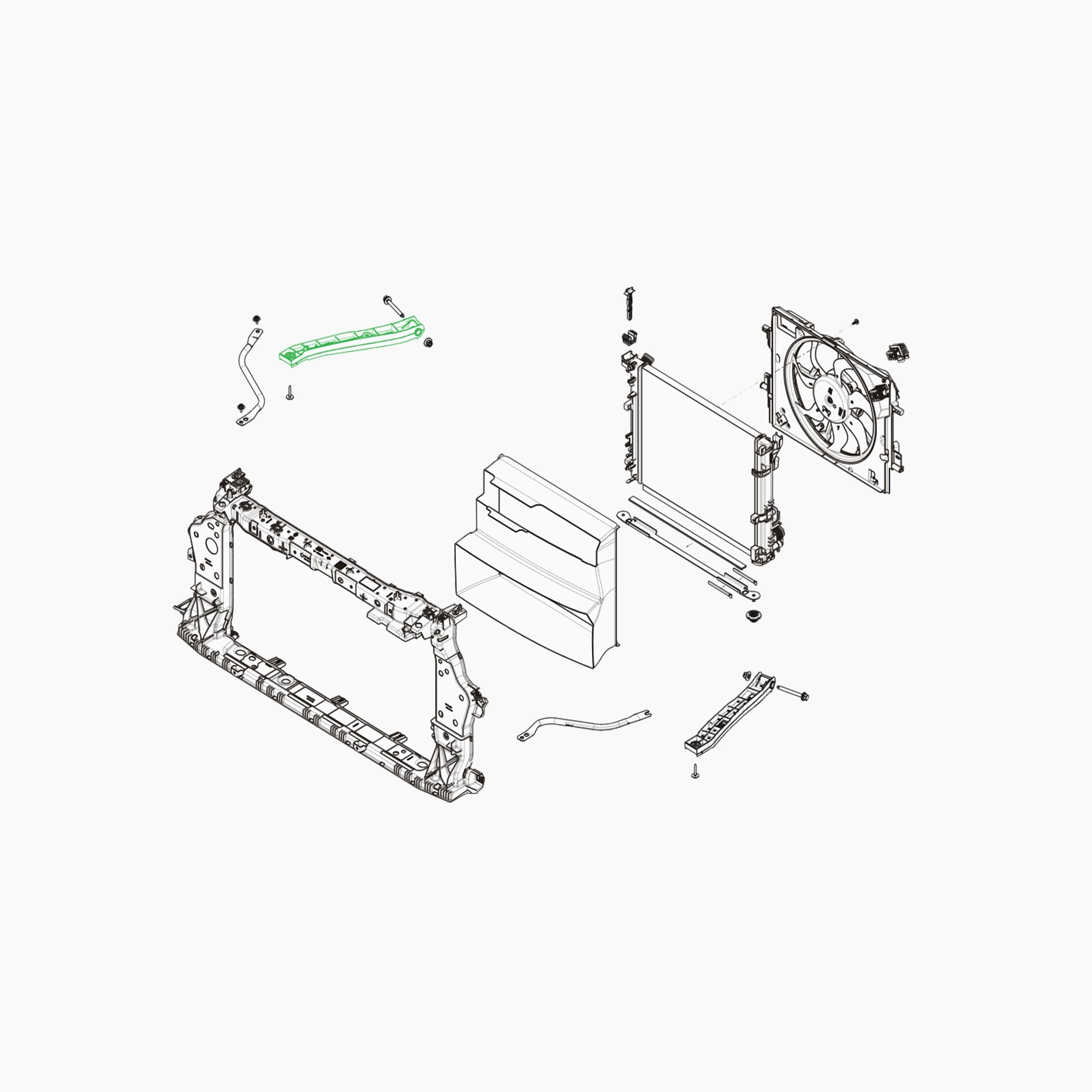 625B40497R - TIRANT D FIX FACE AVANT-Spare Parts-Clio Cup Middle East-gpx-store