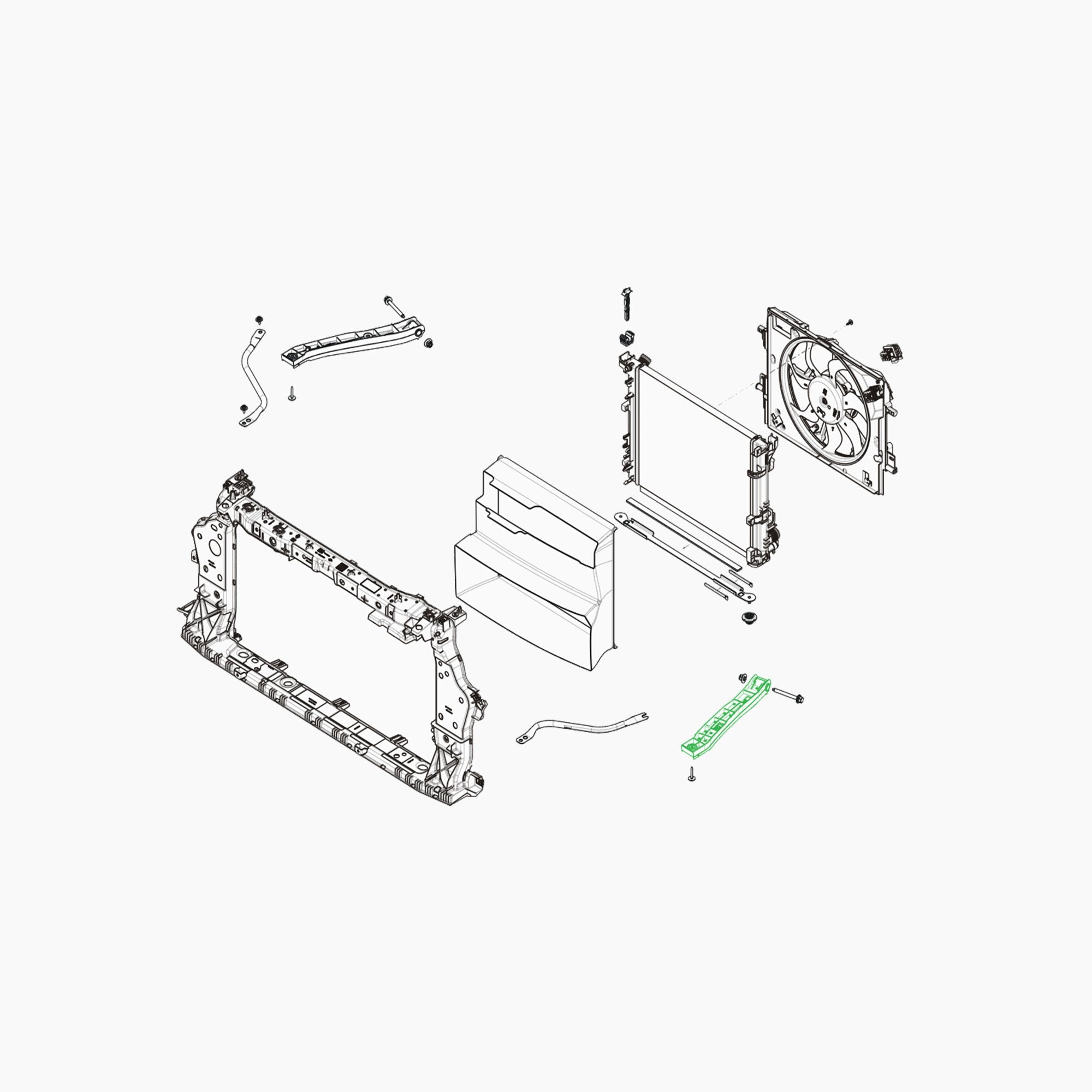 625B59050R - TIRANT G FIX FACE AVANT-Spare Parts-Clio Cup Middle East-gpx-store