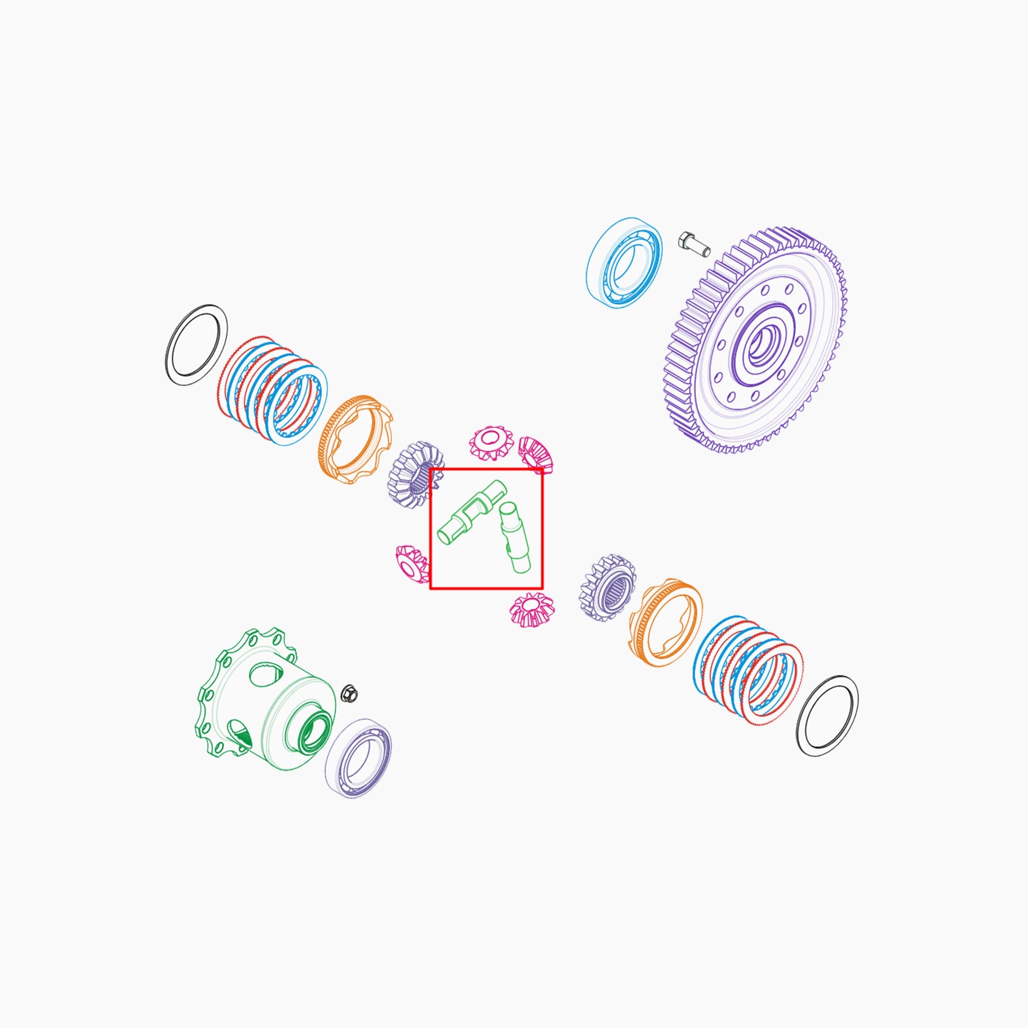 7711163819 - AXE DE SATELLITE-Spare Parts-Clio Cup Middle East-gpx-store