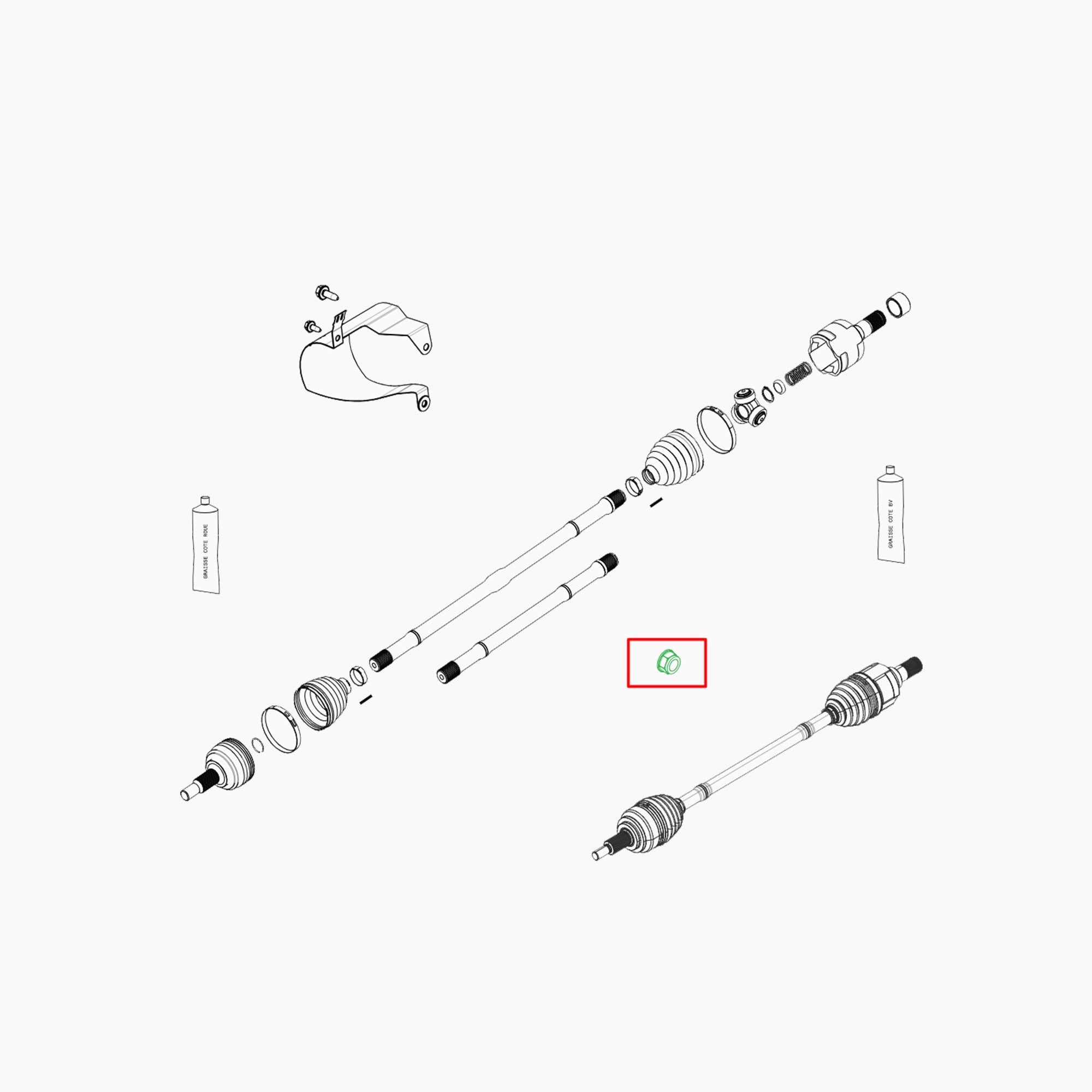 8200964237 - ECROU TRANSMISSION-Spare Parts-Clio Cup Middle East-gpx-store