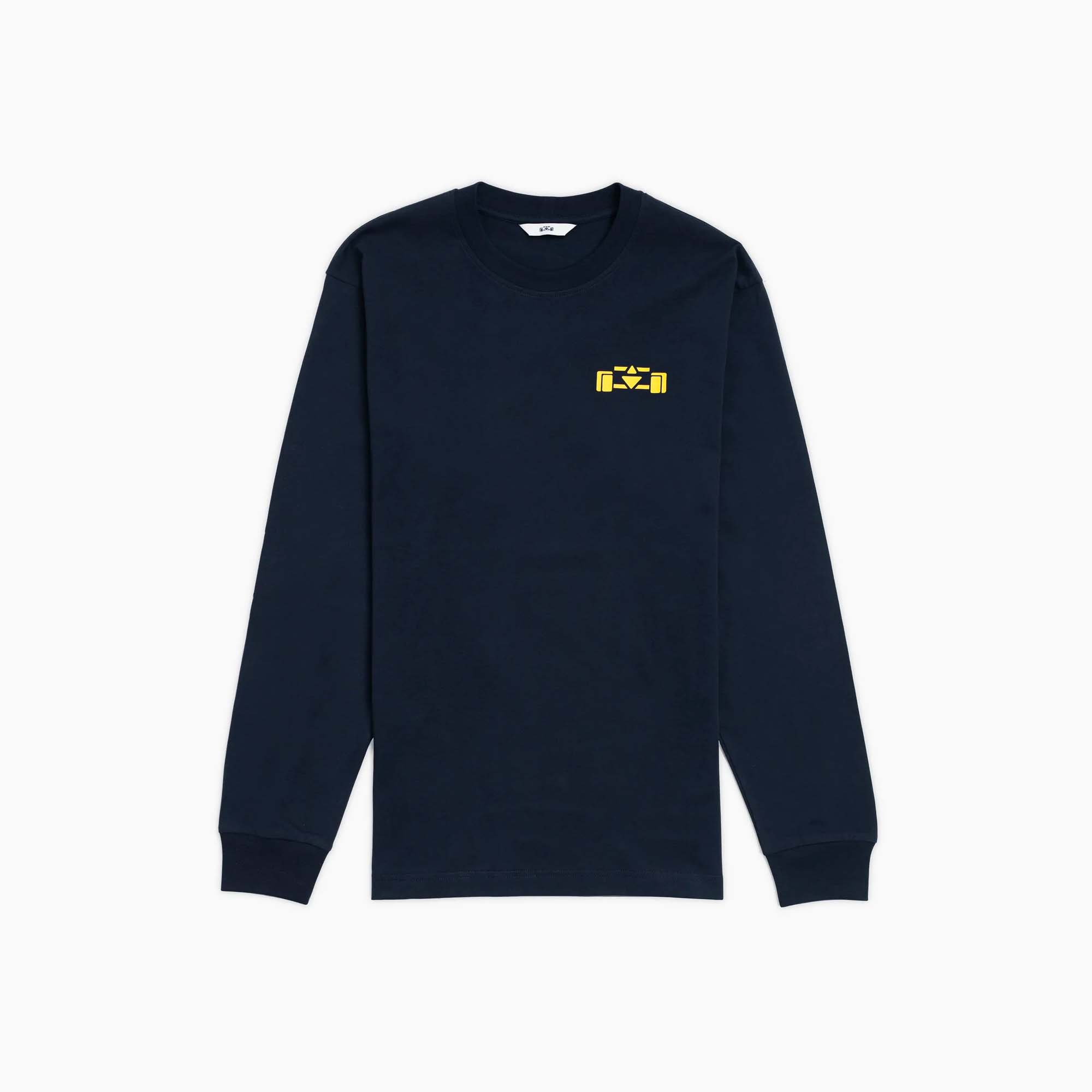 8JS | Grand Prix Long Sleeve Navy T-Shirt-T-Shirt-8JS-gpx-store