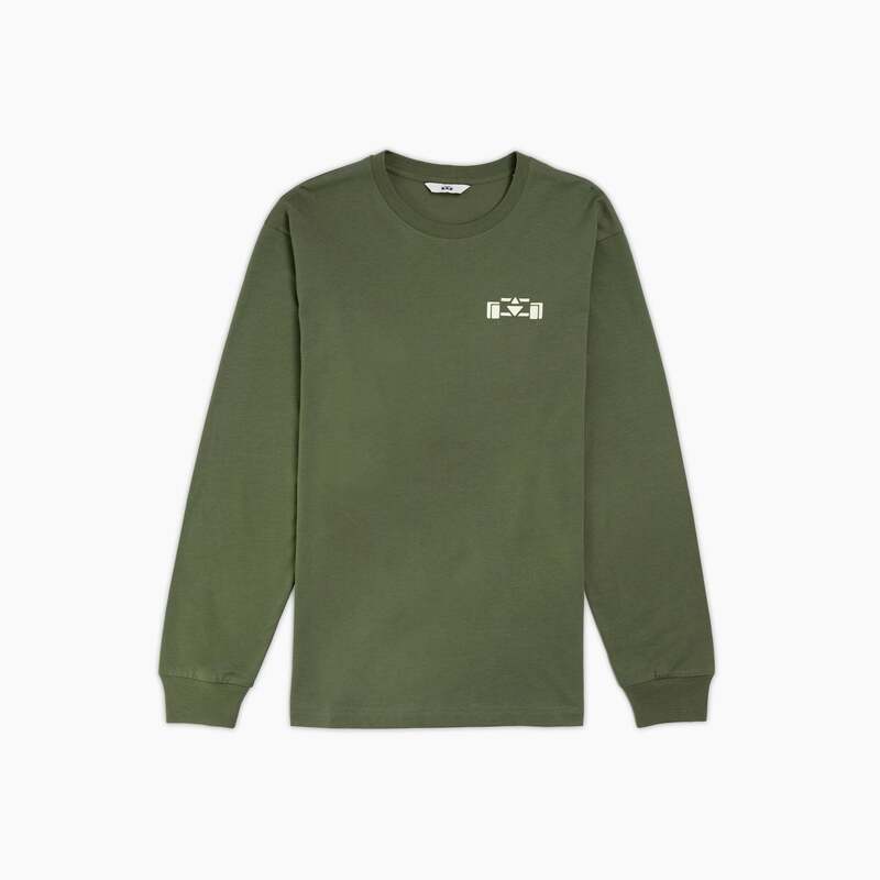 8JS | Grand Prix Long Sleeve T-Shirt - Dusty Olive