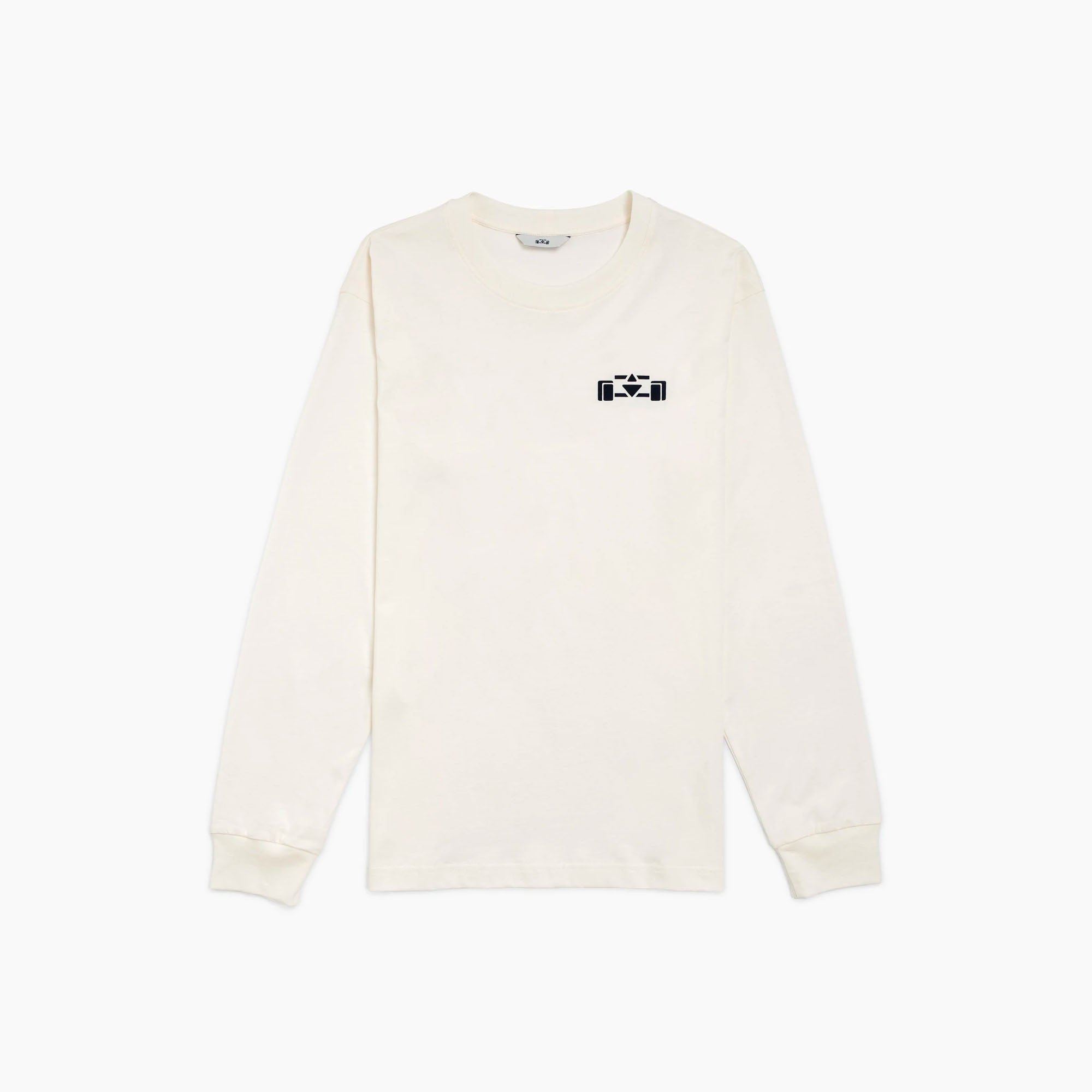 8JS | Grand Prix Long Sleeve T-Shirt - Off White-T-Shirt-8JS-gpx-store