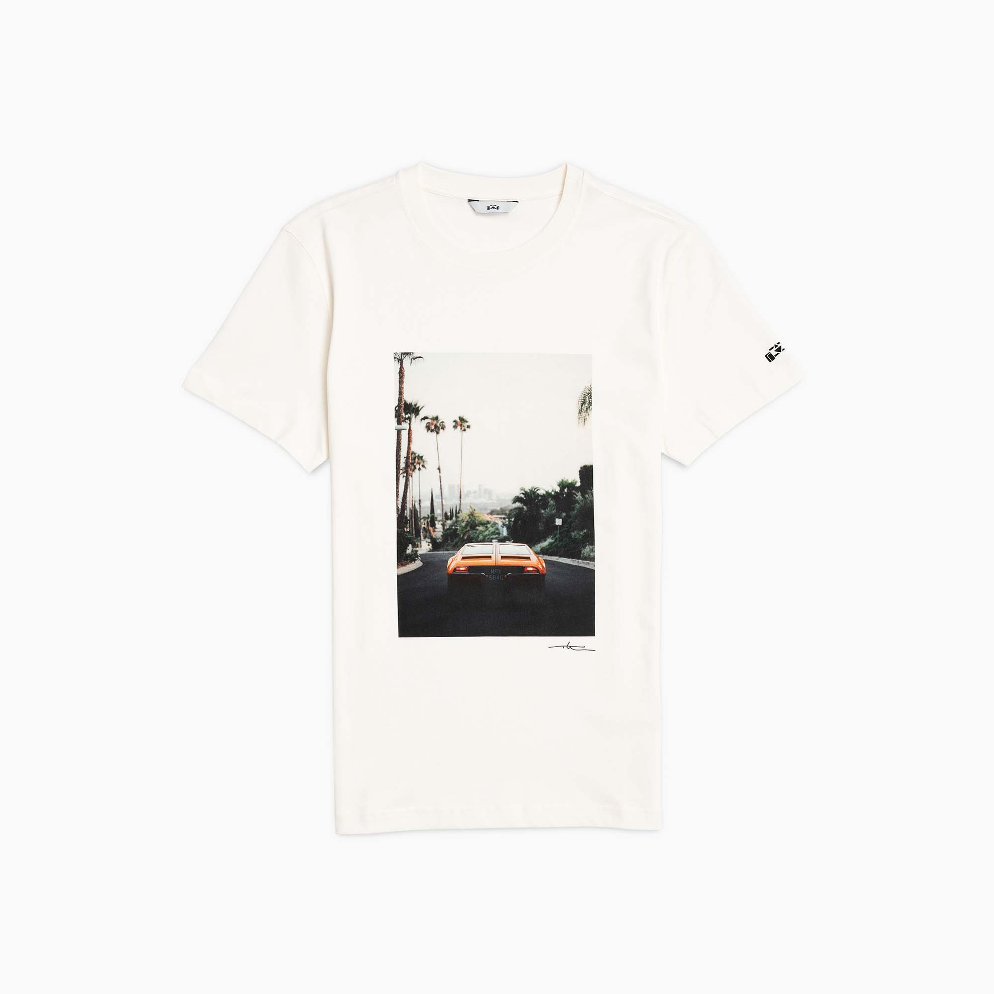 8JS x Ted Gushue | DeTomaso White T-Shirt-T-Shirt-8JS-gpx-store