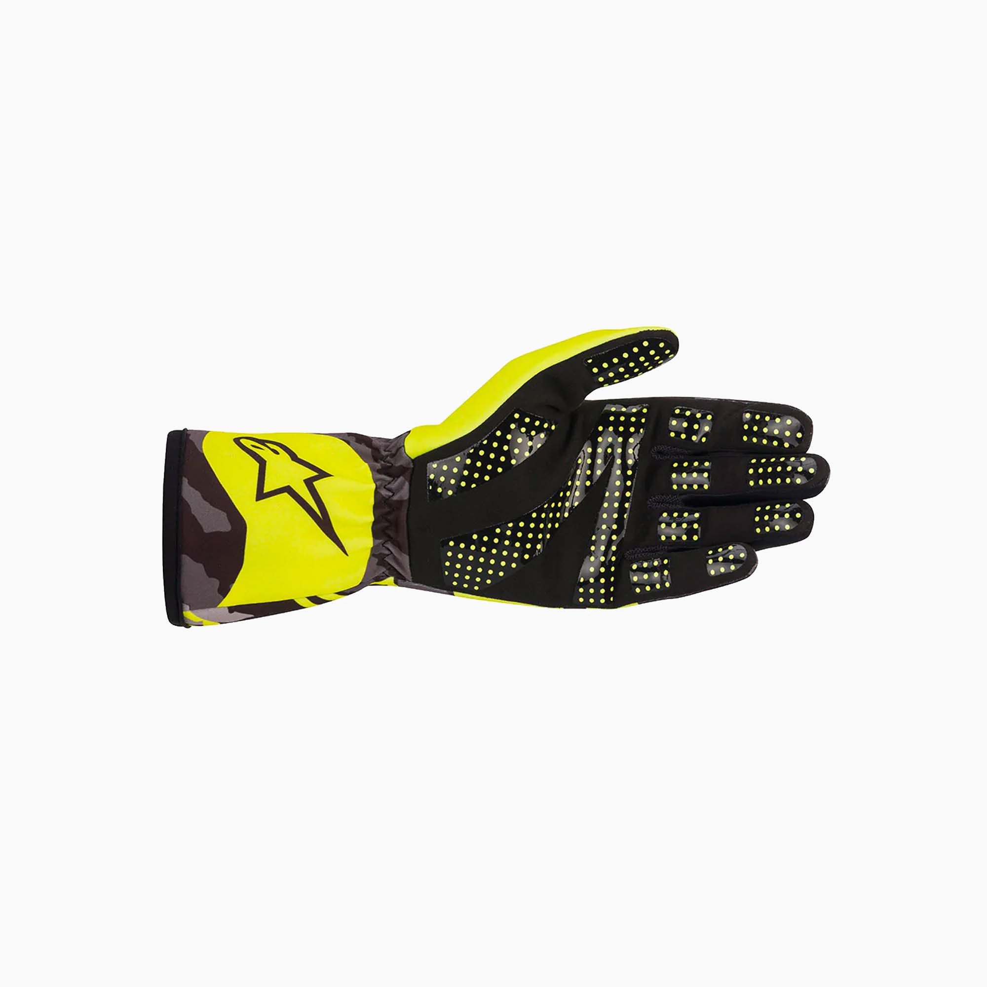 Alpinestars | Tech-1 K Race S V2 Yellow Camo Youth Karting Gloves-Karting Gloves-Alpinestars-gpx-store