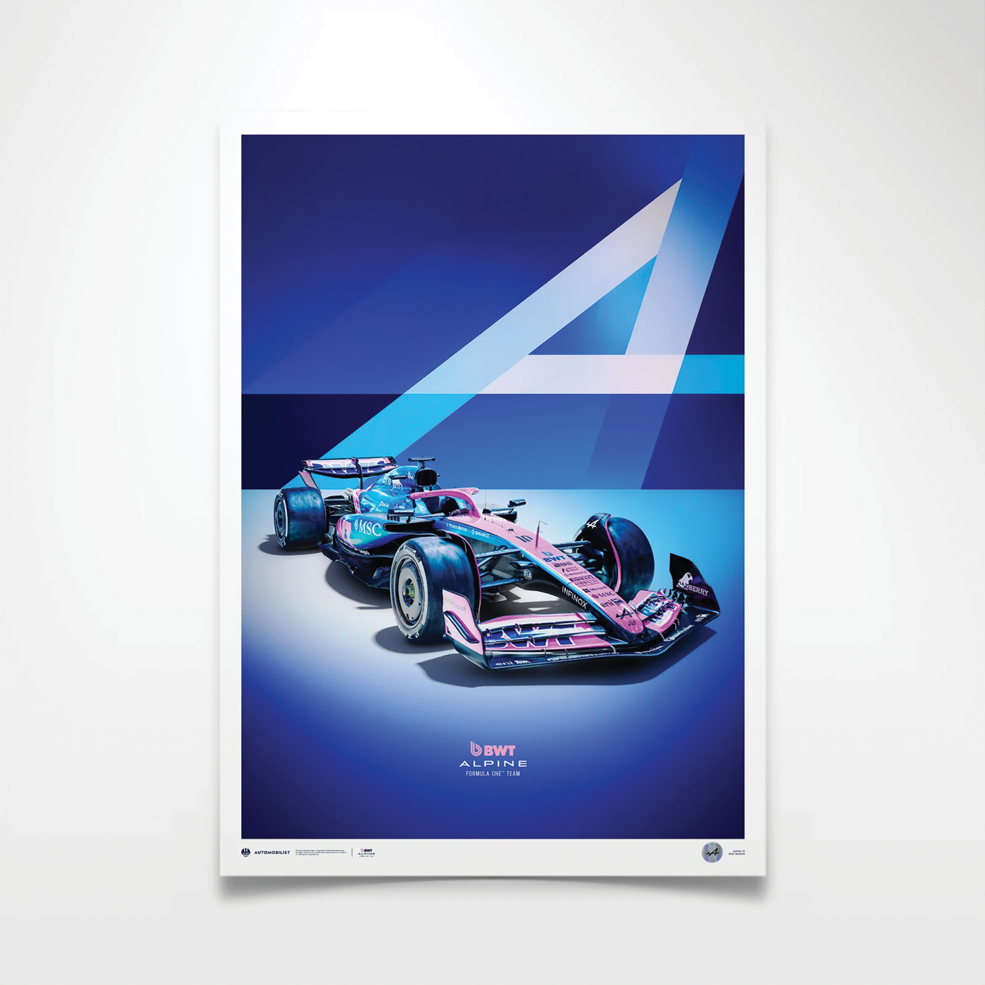 Automobilist | BWT Alpine Formula One™ Team - A525 Official Poster-Poster-Automobilist-gpx-store