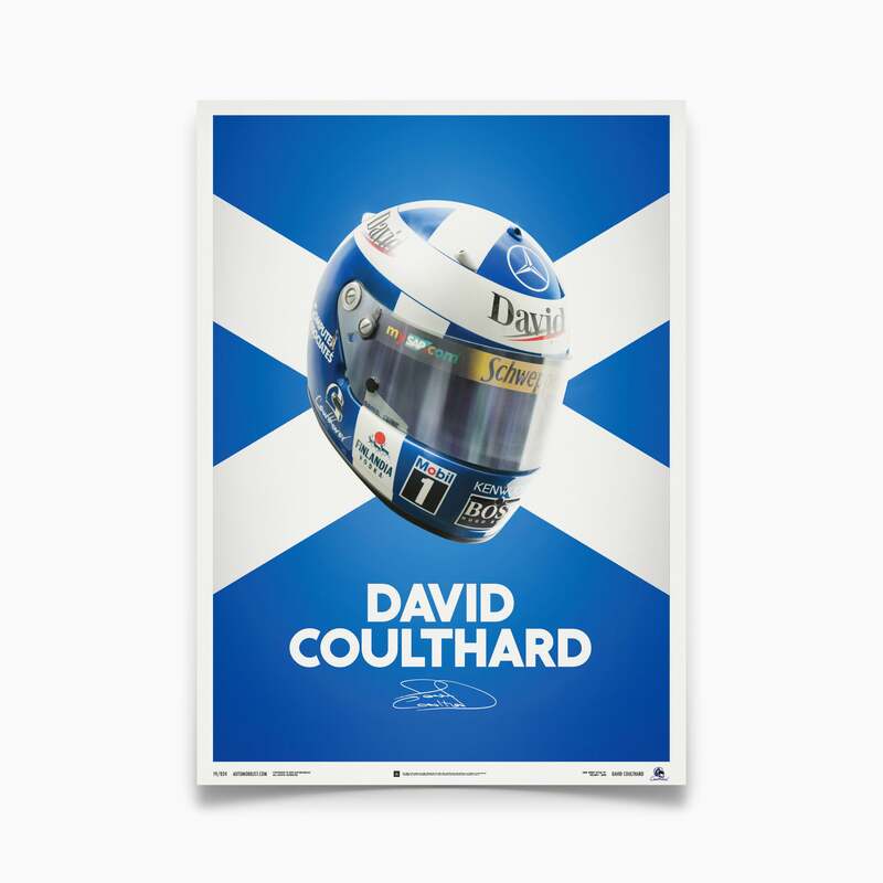 Automobilist | David Coulthard 2000 Helmet Poster-Poster-Automobilist-gpx-store