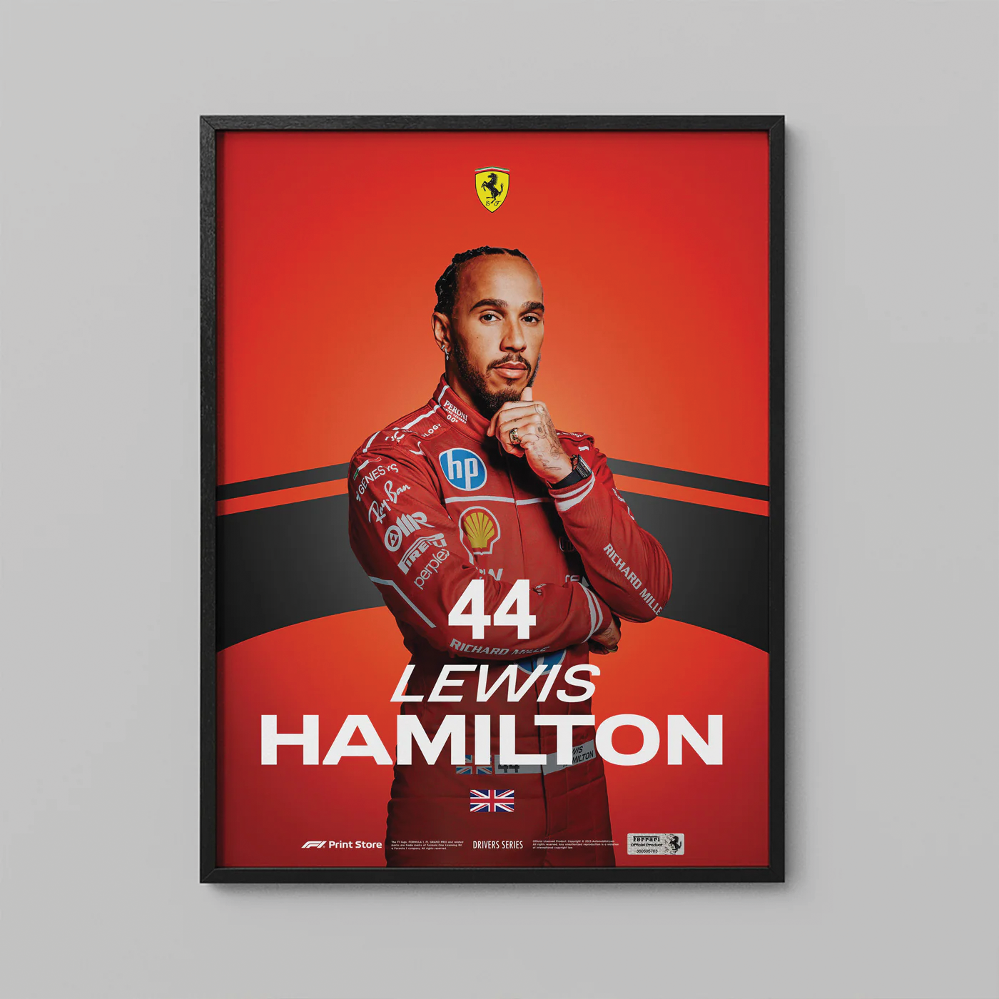 Automobilist | Lewis Hamilton Scuderia Ferrari HP Driver Series Poster-Poster-Automobilist-gpx-store