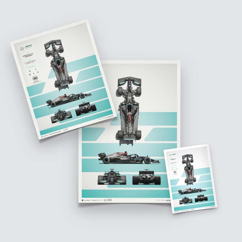 Automobilist | Mercedes-AMG Petronas F1 Team - F1 W12 E Performance - Blueprint - 2021 | Limited Edition-Poster-Automobilist-gpx-store