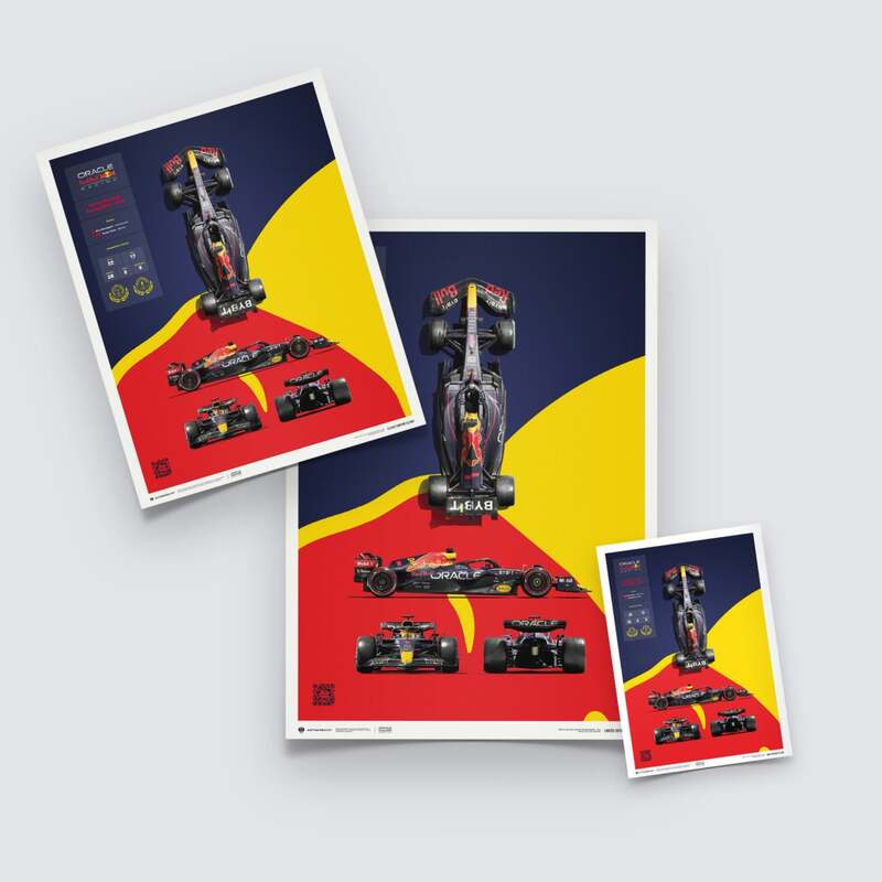 Automobilist | Oracle Red Bull Racing - RB18 - Blueprint - 2022 | Limited Edition-Poster-Automobilist-gpx-store