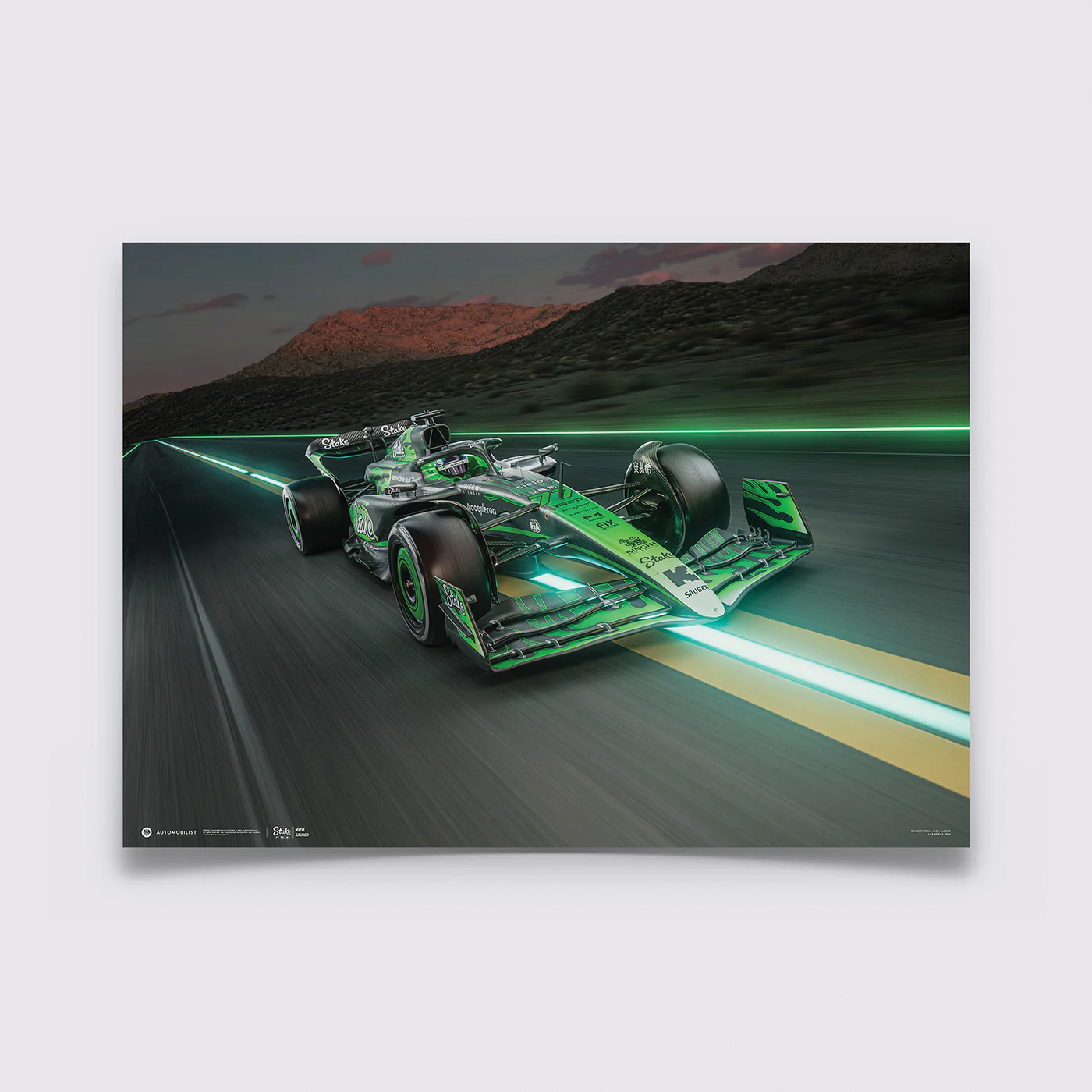 Automobilist | Stake F1 Team Kick Sauber - Las Vegas 2024 Poster-Poster-Automobilist-gpx-store