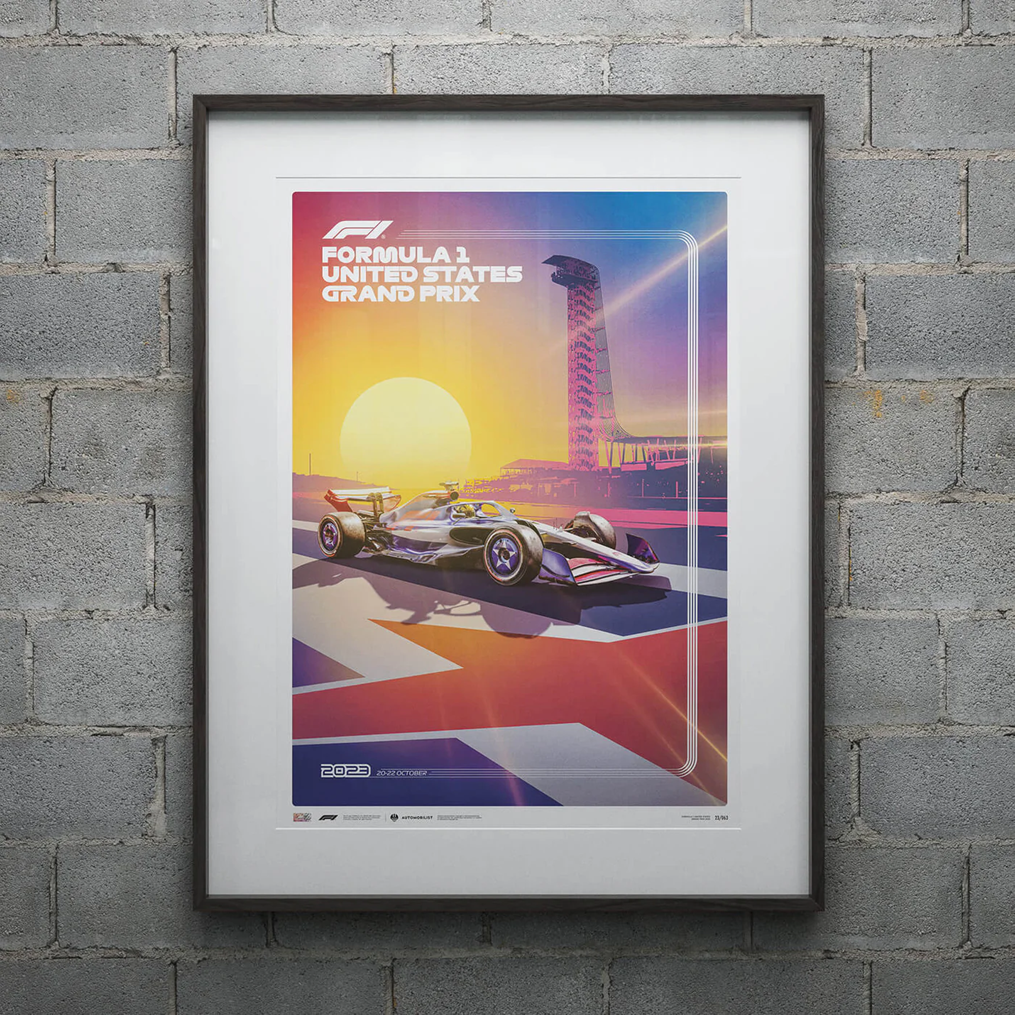 Automobilist | United States Grand Prix 2023 Formula 1 Poster-Poster-Automobilist-gpx-store