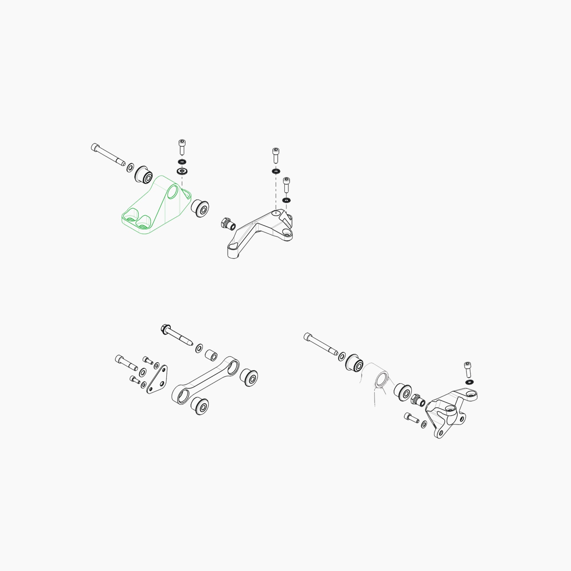 BJA0000064 - SUPPORT MOTEUR SUR CAISSE ASS-Spare Parts-Clio Cup Middle East-gpx-store