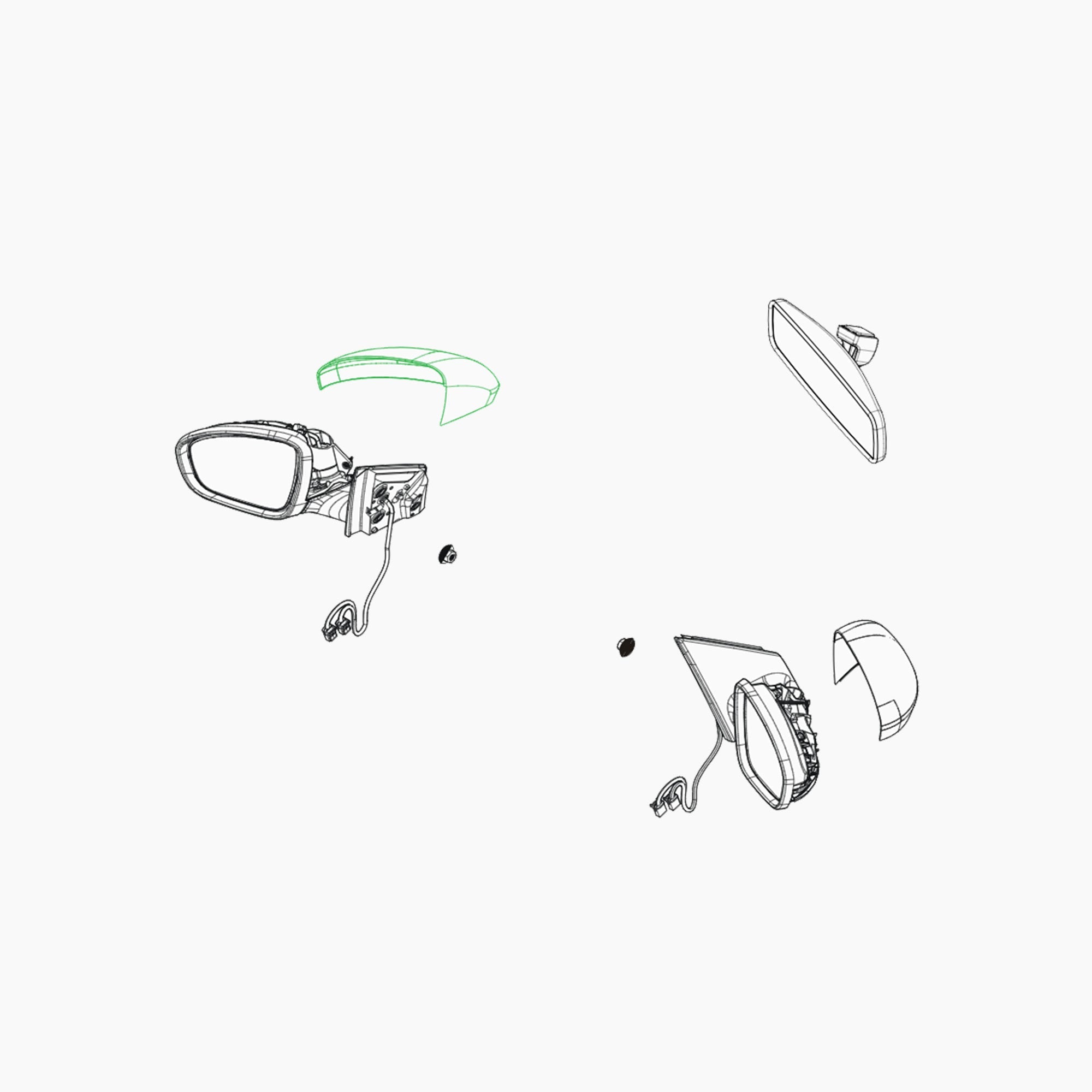 BJA0000071 - COQUILLE RETROVISEUR G-Spare Parts-Clio Cup Middle East-gpx-store