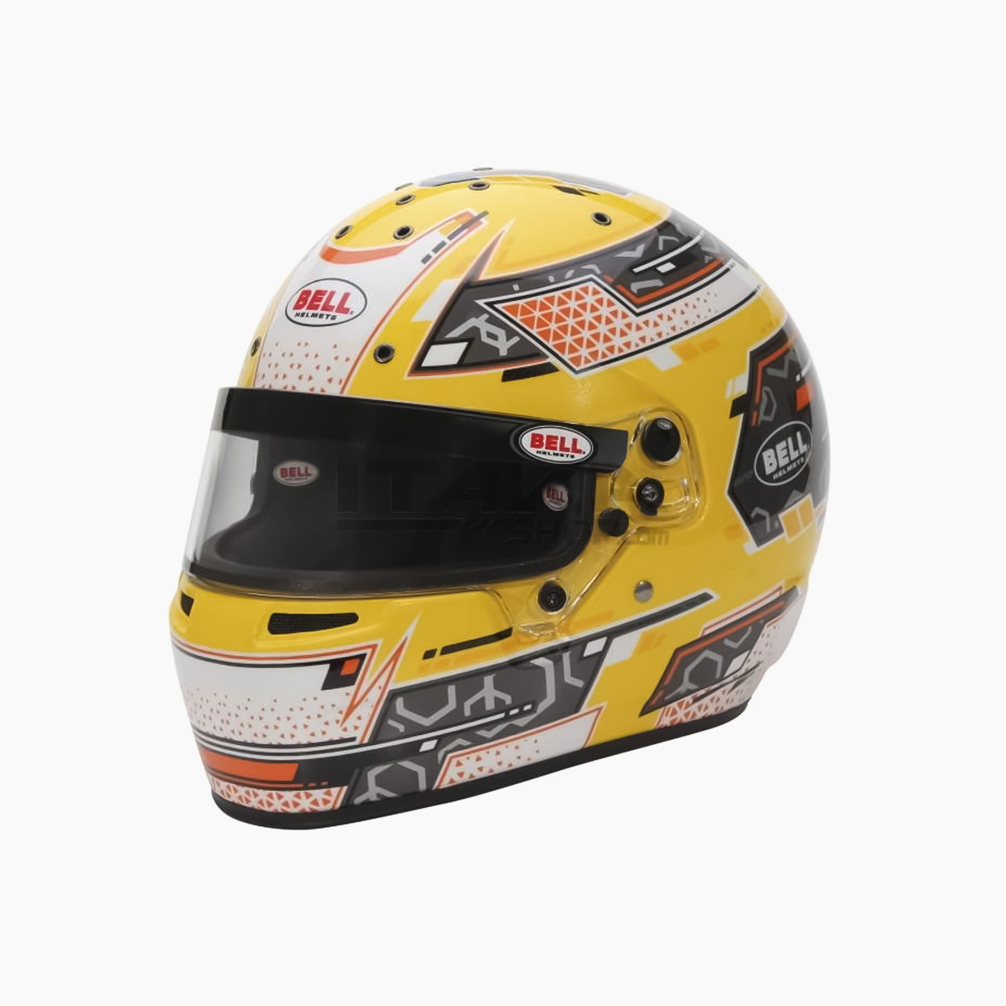 Bell Racing | RS7-K Stamina Yellow/Anthracite Karting Helmet-Karting Helmet-Bell Racing-gpx-store