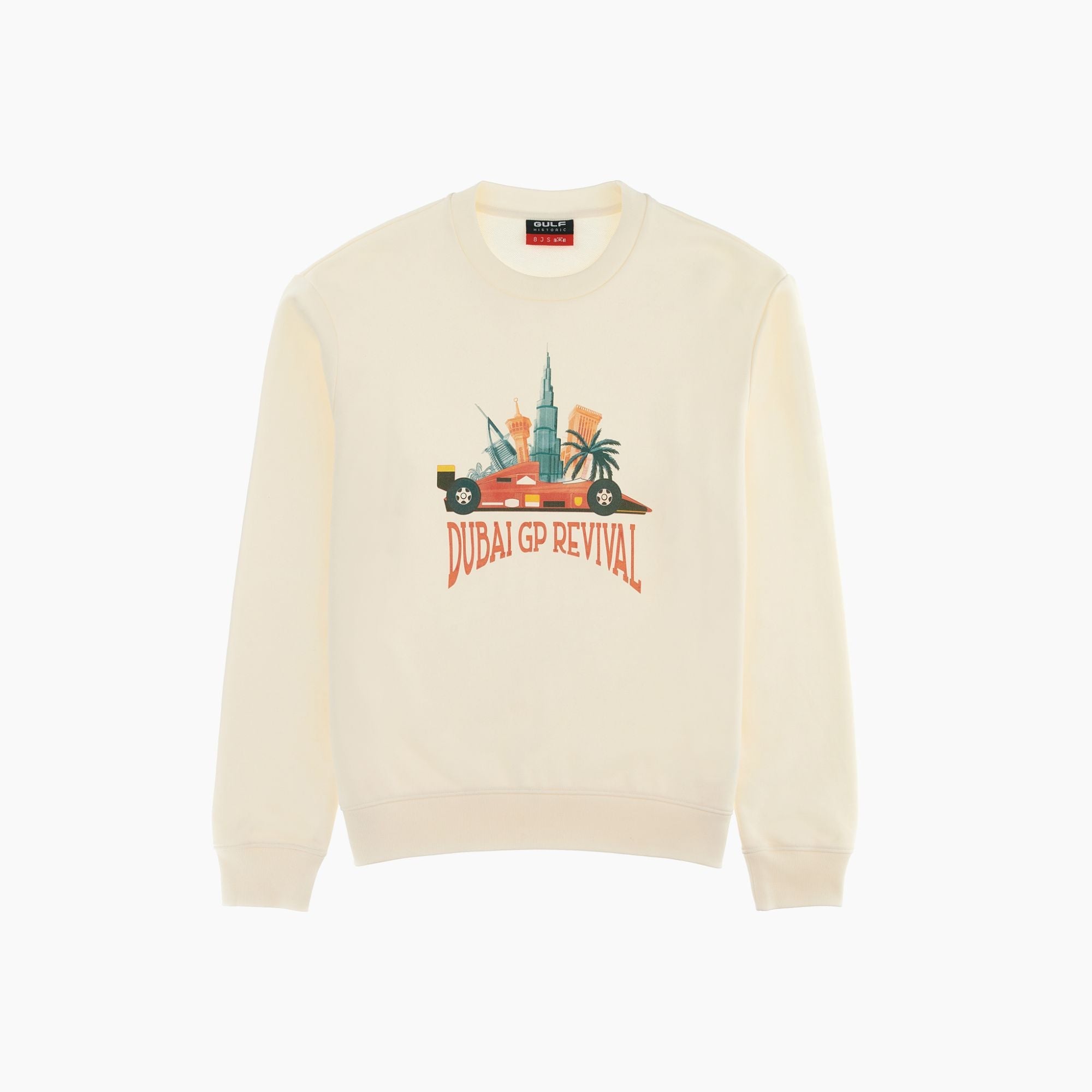 Gulf Historic x 8Js | Dubai GP Revival Sweatshirt-Sweatshirt-Gulf Historic-gpx-store