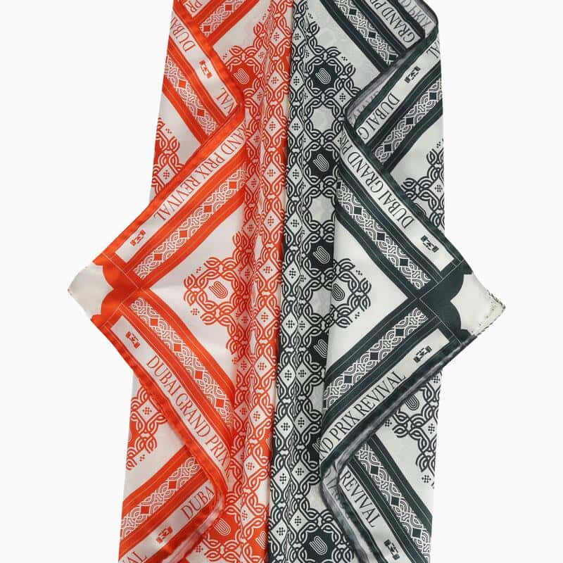 Gulf Historic x 8Js - Silk Square - Green-Gulf Historic-gpx-store