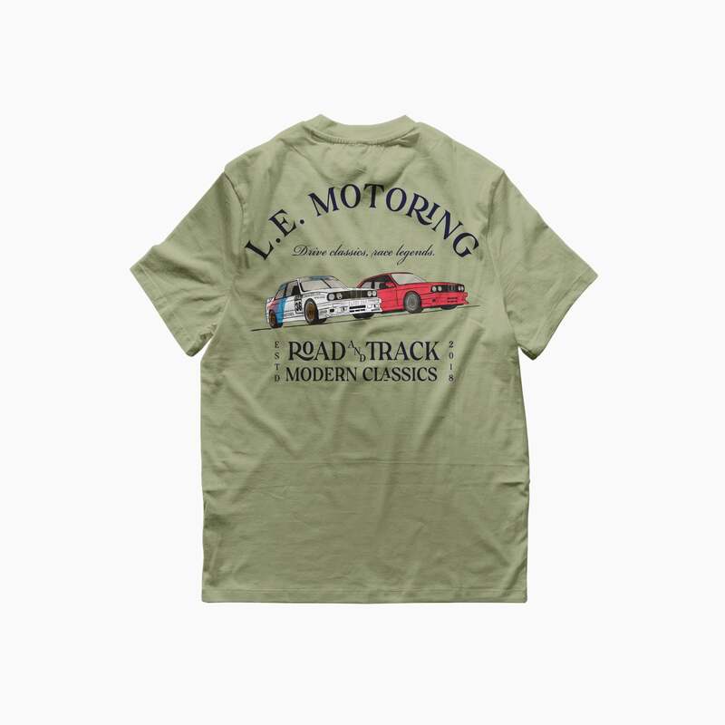 Last Era | LE Motoring BMW E30 M3 Pistachio Green T-Shirt-T-Shirt-Last Era-gpx-store