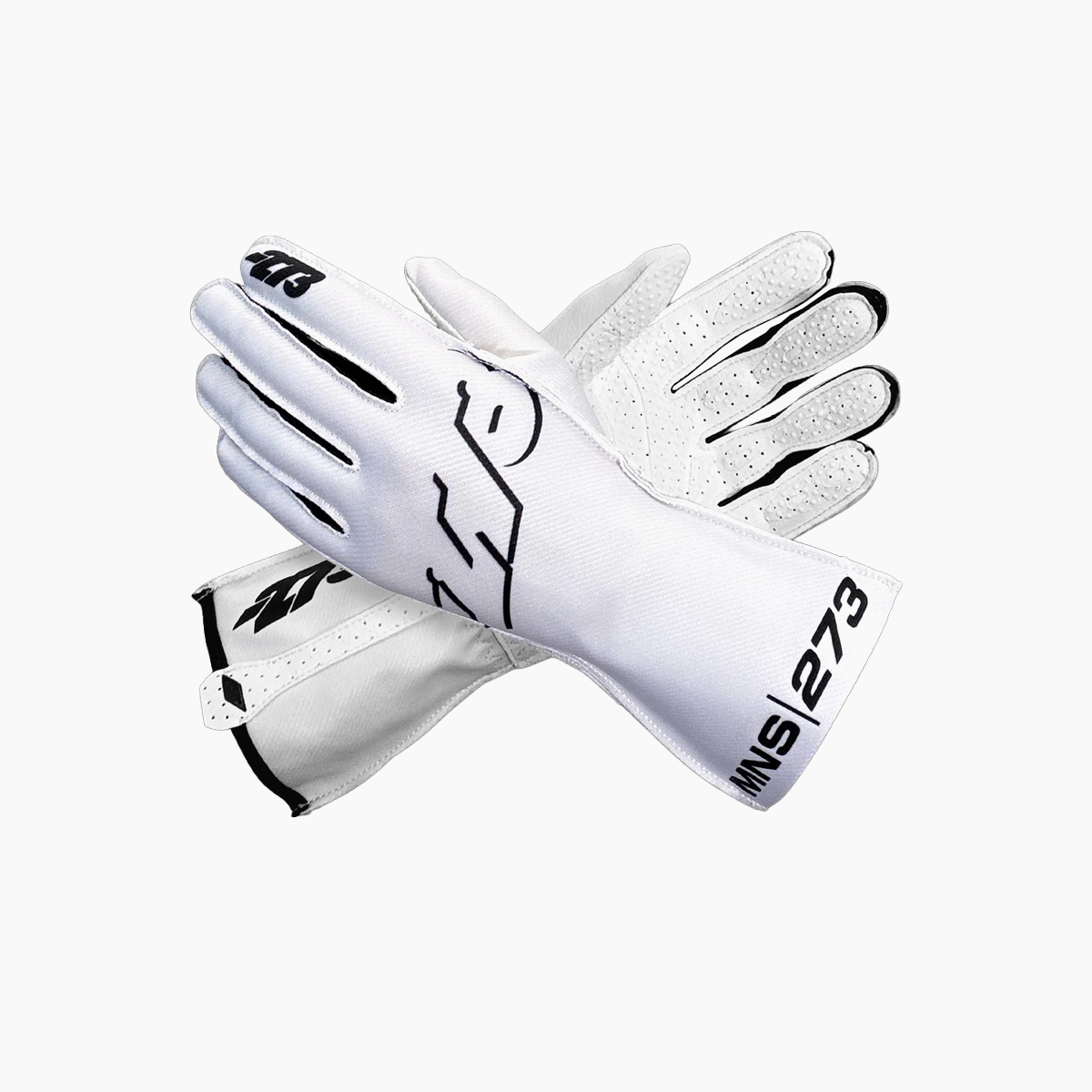 Minus 273 | MNS-1 White Karting Gloves-Karting Gloves-Minus 273-gpx-store