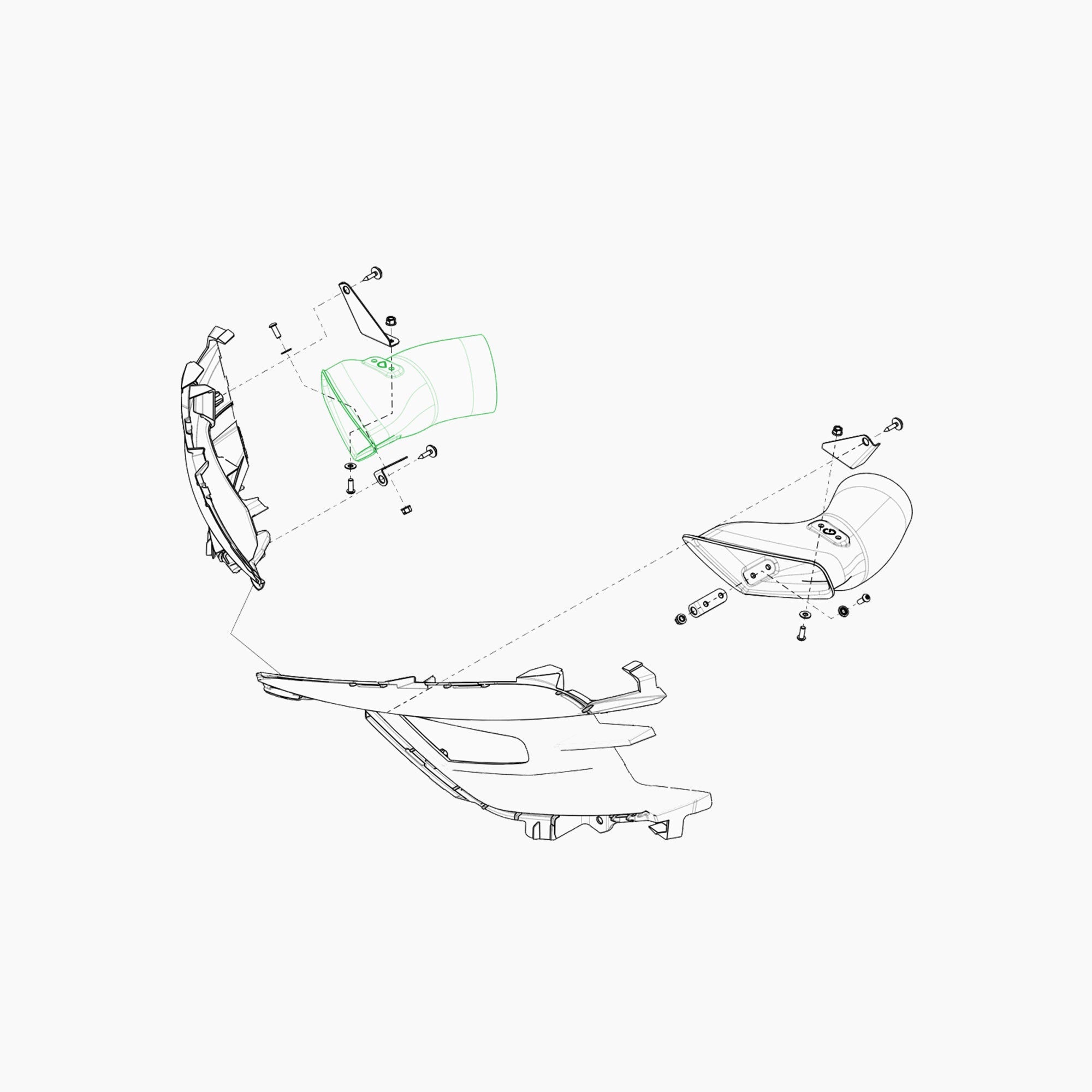 OCIJ724495 - ECOPE ENTREE AIR FREIN DROIT-Spare Parts-Clio Cup Middle East-gpx-store