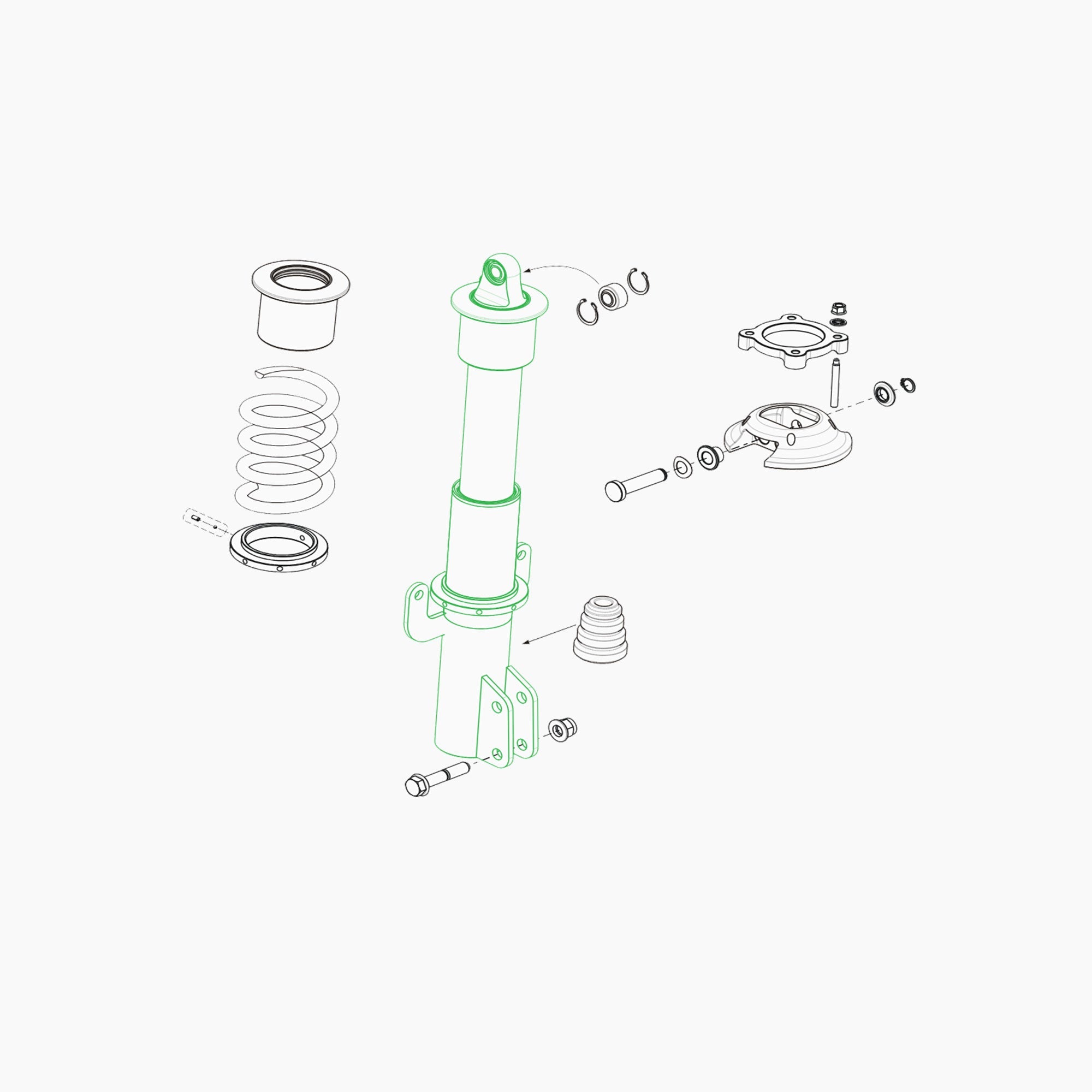 OCIM008498 - AMORTISSEUR AVANT CUP-Spare Parts-Clio Cup Middle East-gpx-store