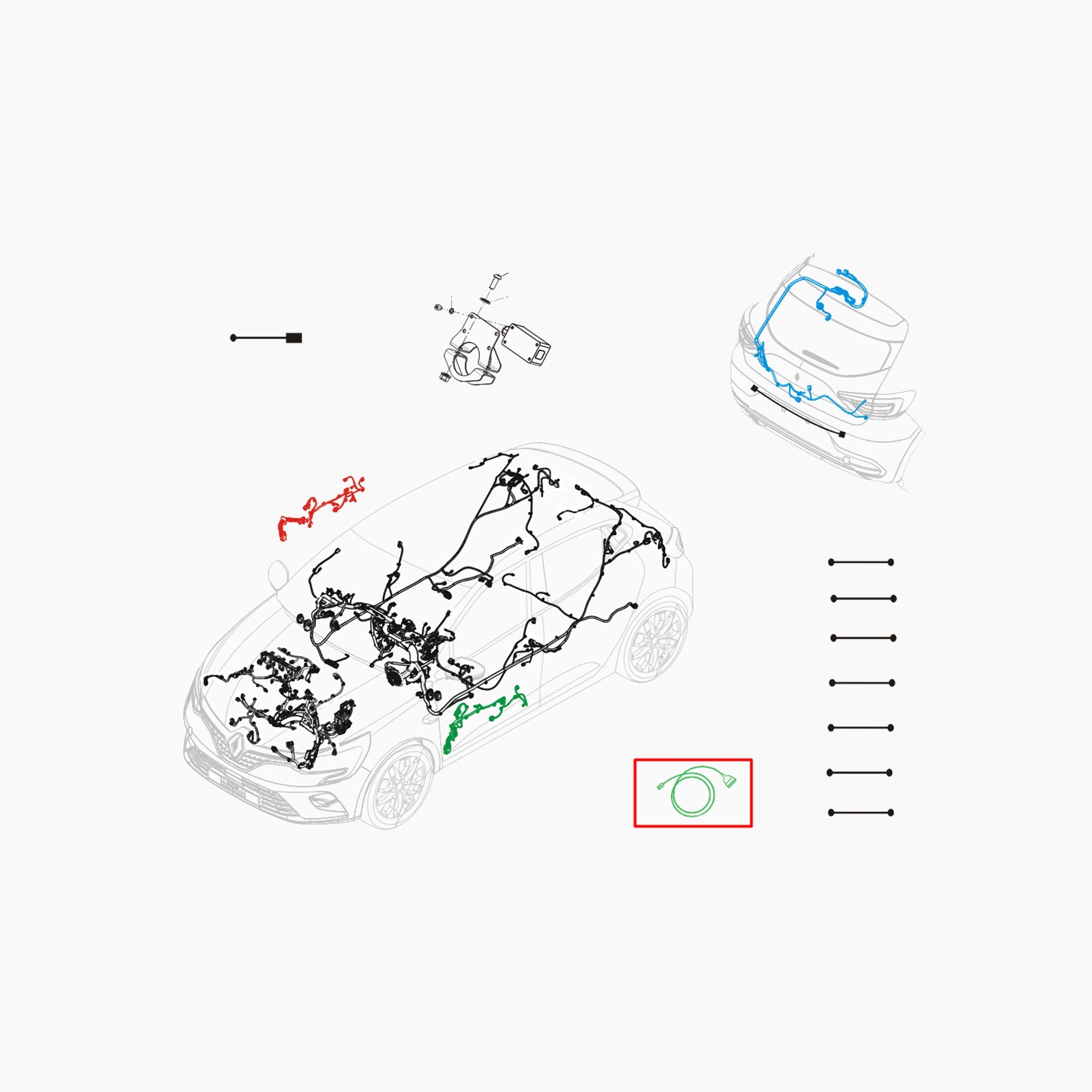 OCIM01W41Q - FAISCEAU ETHERNET-Spare Parts-Clio Cup Middle East-gpx-store
