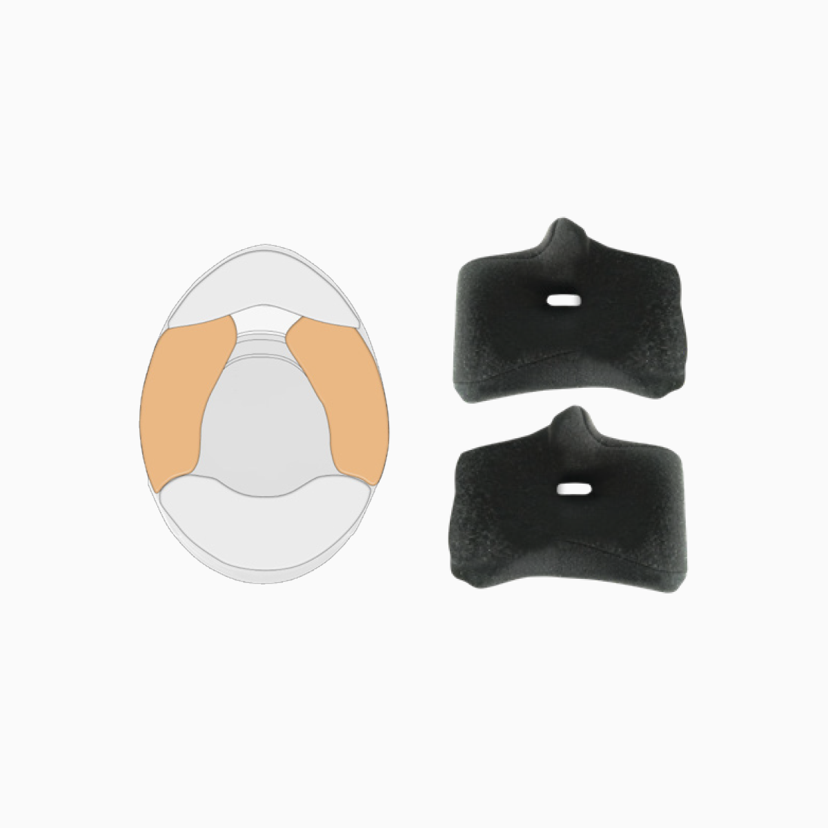 Schuberth | SF4/SP1/SP1 Evo/SP1 Hybrid Cheek Pads-Helmet Padding-Schuberth-gpx-store