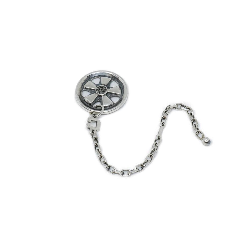 The Mechanists | 911 Classic Wheels Keychain Sterling Silver-Keychain-The Mechanists-gpx-store