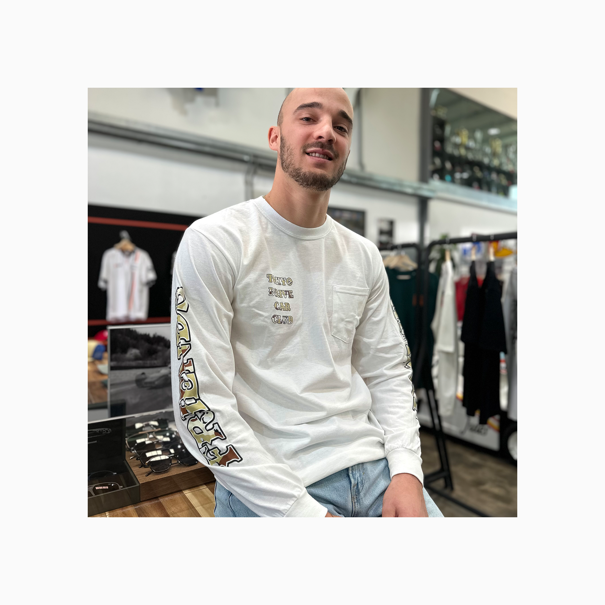 Tokyo Drive Car Club | Camo Long Sleeve Pocket T-Shirt-T-Shirt-Tokyo Drive Car Club-gpx-store