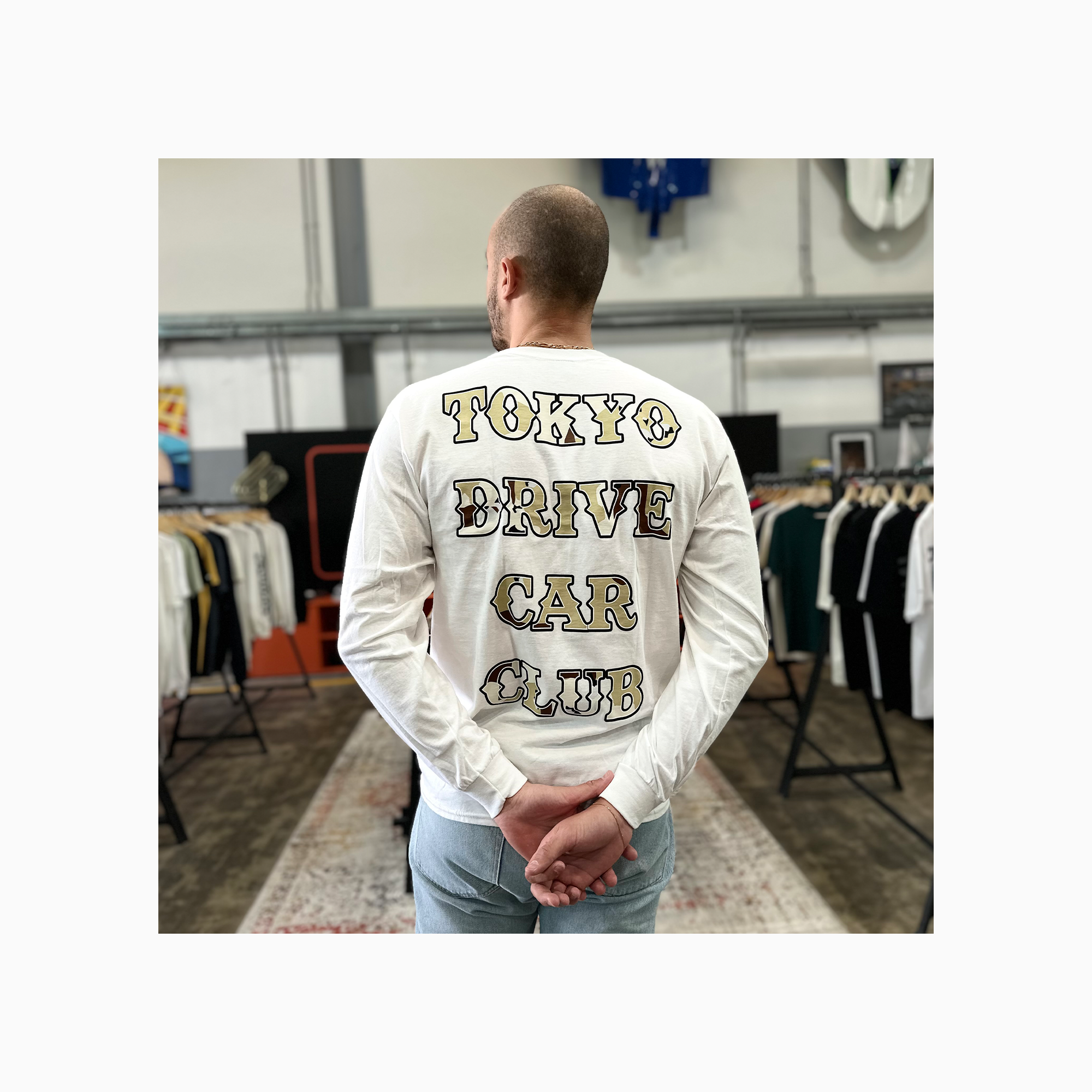 Tokyo Drive Car Club | Camo Long Sleeve Pocket T-Shirt-T-Shirt-Tokyo Drive Car Club-gpx-store