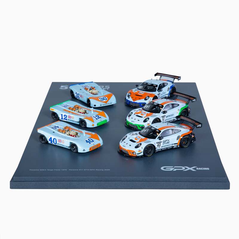 50 Years of Victory Porsche 908/3 Targa Florio 1970 Porsche 911 GT3 R GPX Racing 2020 | 1:43 Scale Model-1:43 Scale Model-Spark Models-gpx-store