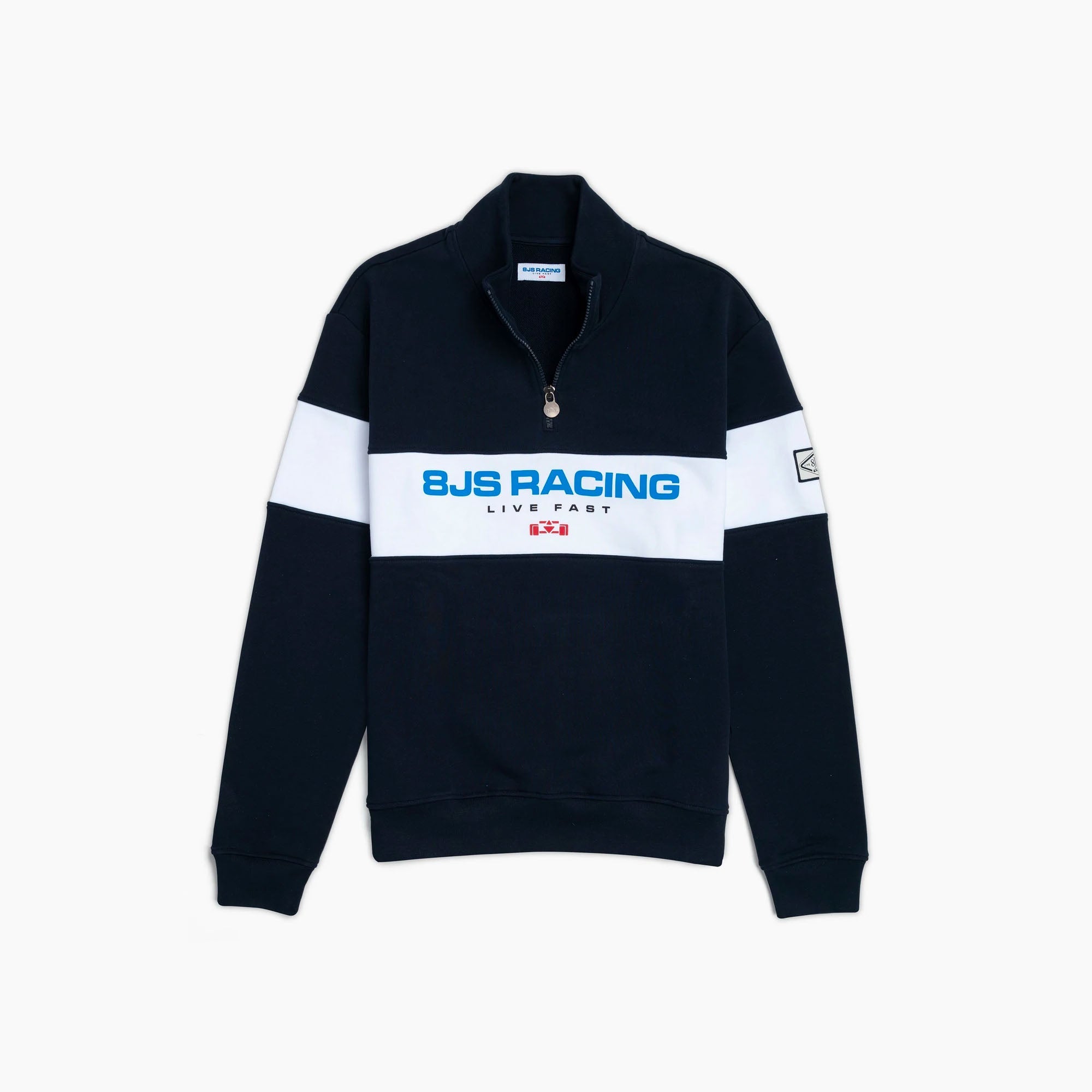 8JS | Racing Half Zip Navy Sweatshirt-Sweatshirt-8JS-gpx-store