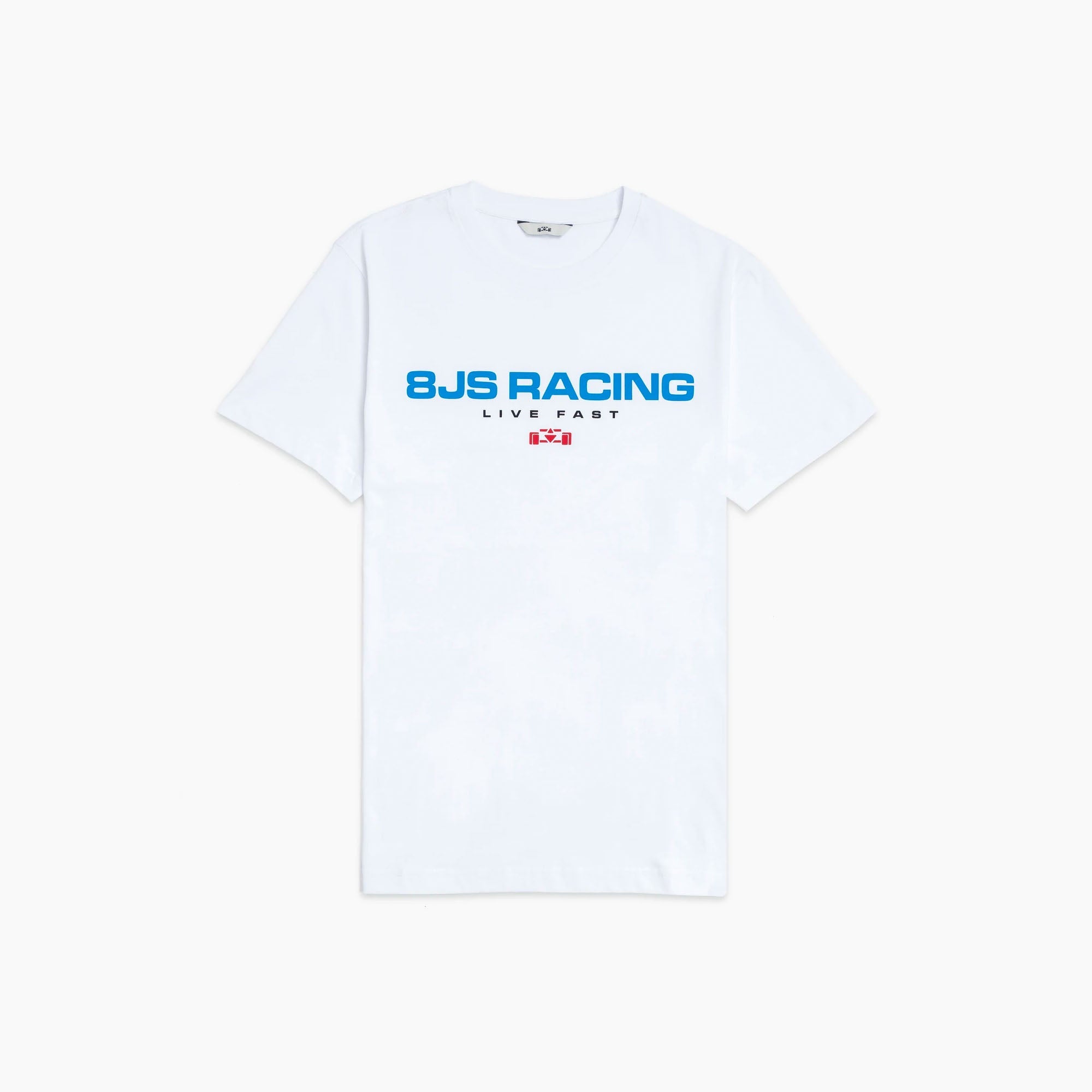 8JS | Racing White T-Shirt-T-Shirt-8JS-gpx-store