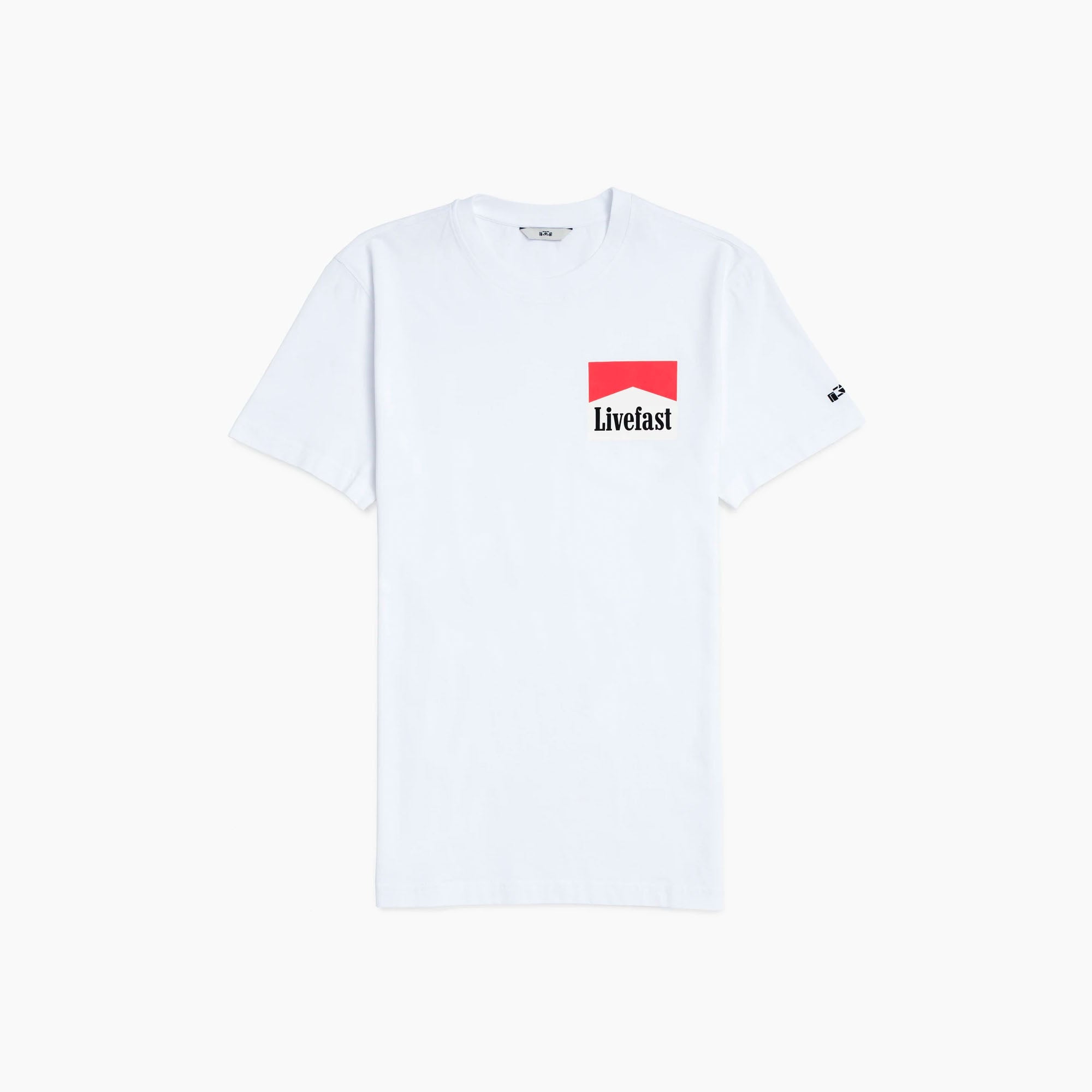 8JS | Vintage LiveFast White Washed T-Shirt