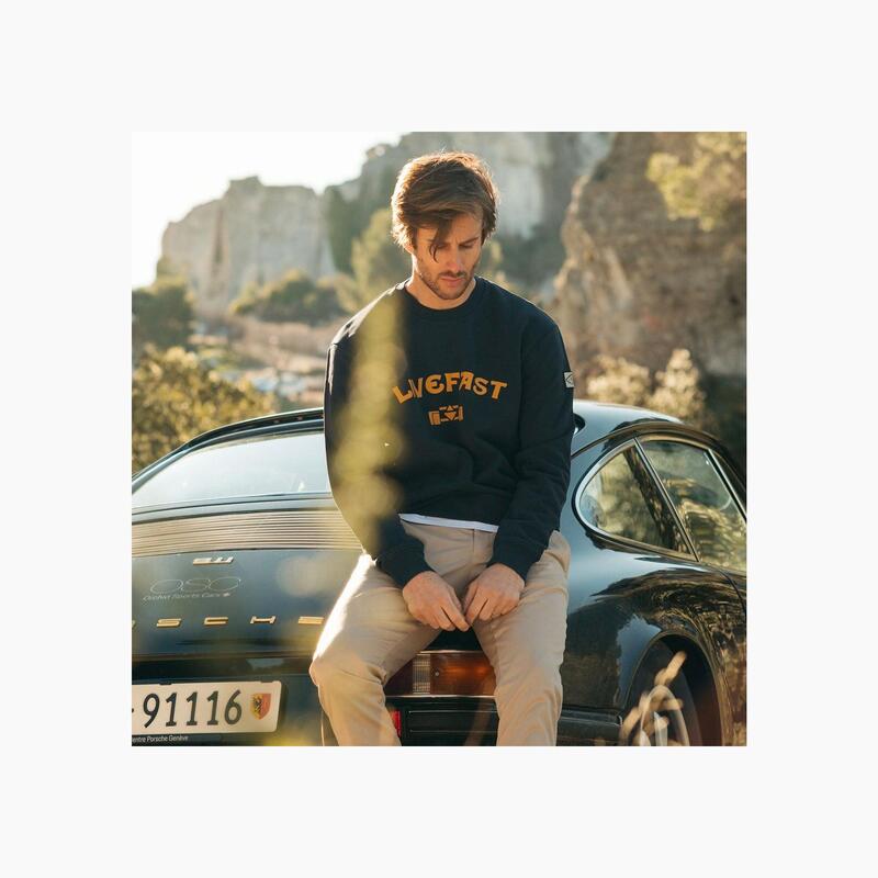 8JS | Vintage Trophy Crewneck Navy Washed Sweater-Sweatshirt-8JS-gpx-store