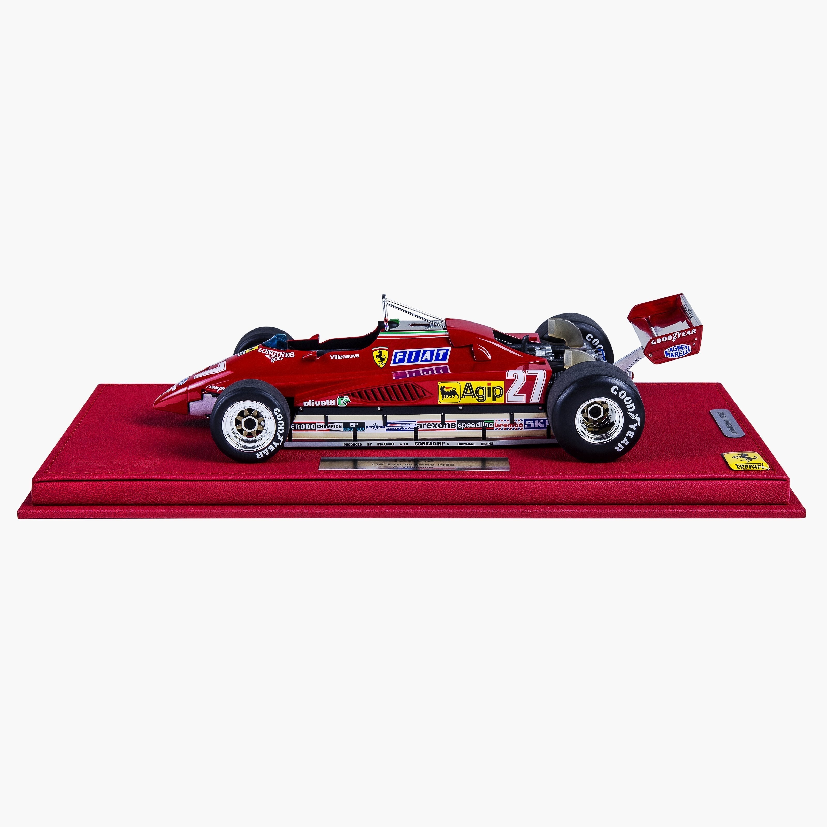 1982 San Marino GP - Ferrari 126C2 - Villeneuve-Scale Model-GPX Store -gpx-store
