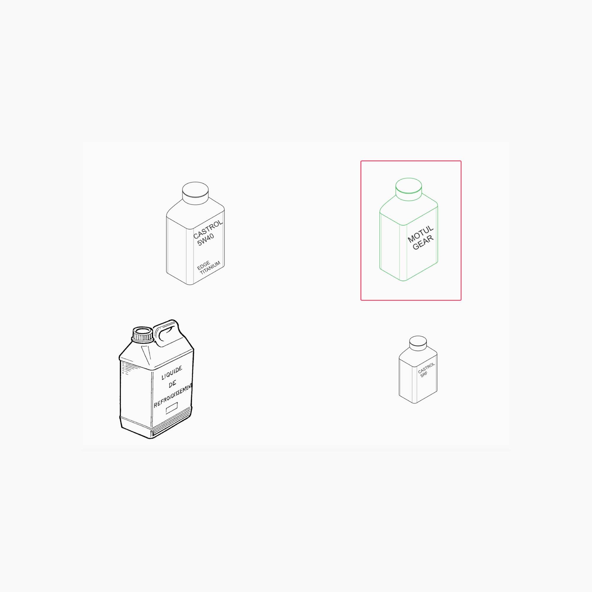 8201555101 - Huile BV/PONT MOTUL GEAR COMPETITION (1L)-Spare Parts-Clio Cup Middle East-gpx-store