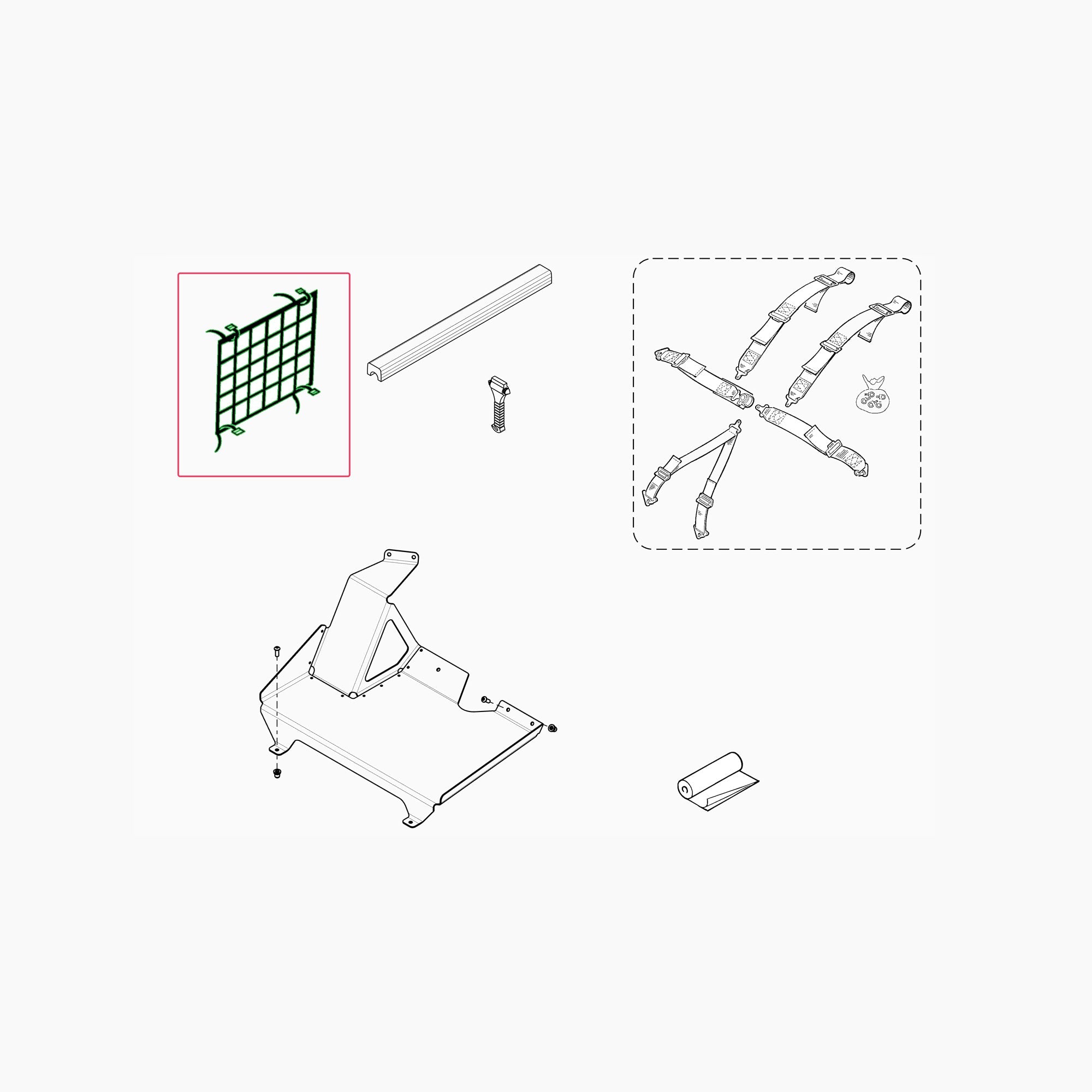 8201722709 - FILET DE PROTECTION-Spare Parts-Clio Cup Middle East-gpx-store