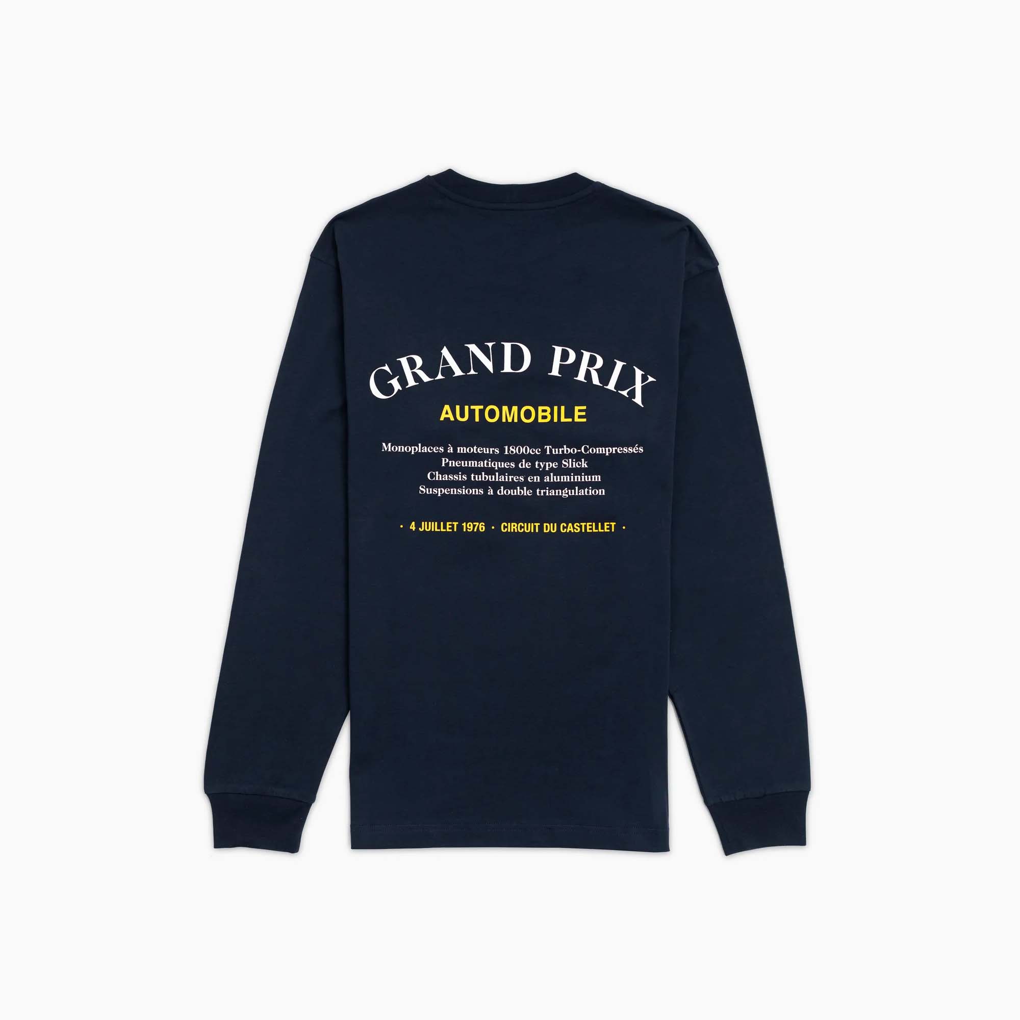 8JS | Grand Prix Long Sleeve Navy T-Shirt-T-Shirt-8JS-gpx-store