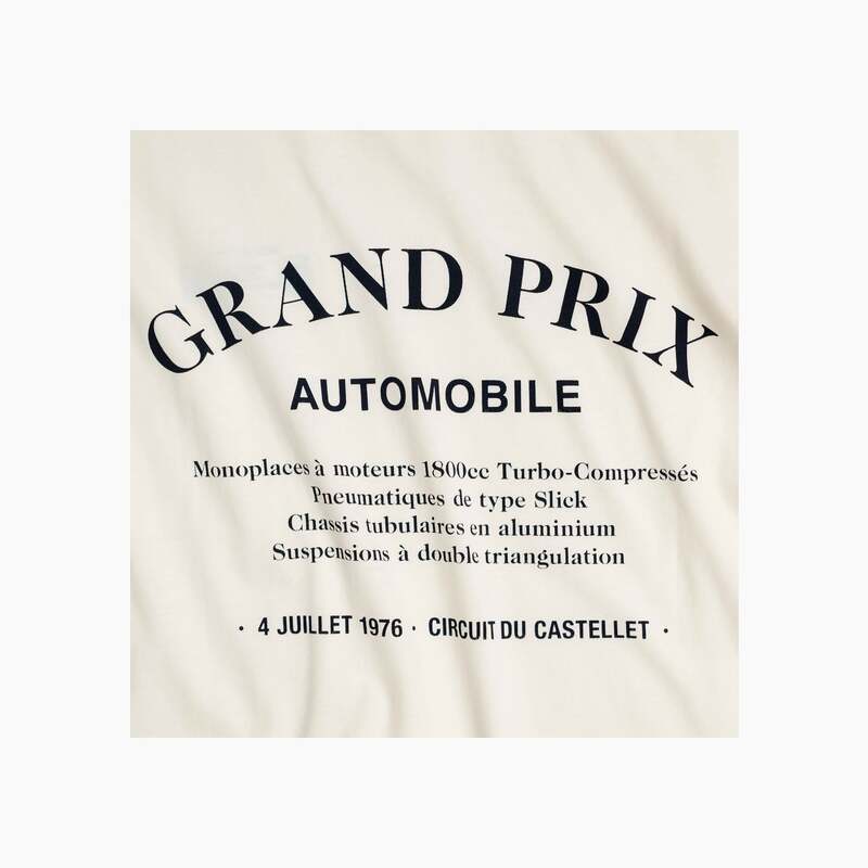 8JS | Grand Prix Long Sleeve T-Shirt - Off White-T-Shirt-8JS-gpx-store