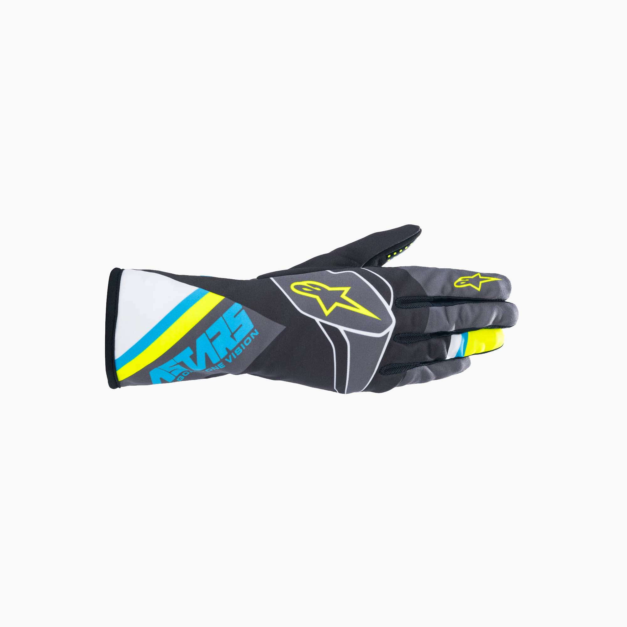 Alpinestars | Tech-1 K Race S V2 Blue Graphic Kids Karting Gloves-Karting Gloves-Alpinestars-gpx-store