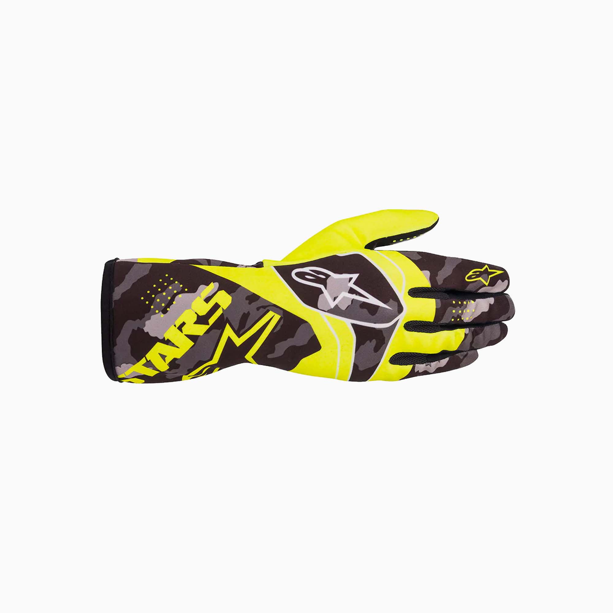 Alpinestars | Tech-1 K Race S V2 Yellow Camo Youth Karting Gloves-Karting Gloves-Alpinestars-gpx-store