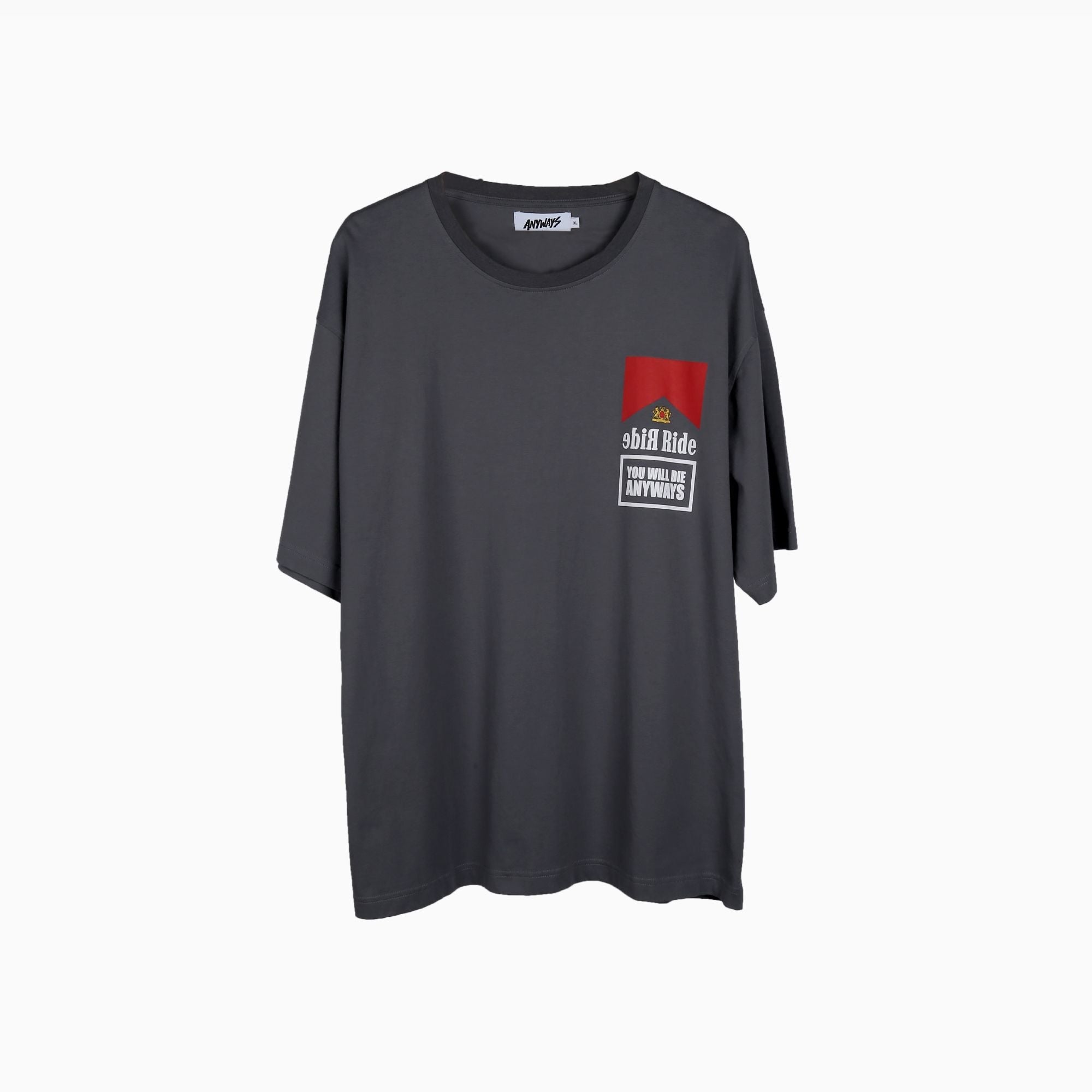 Anyways | Ride Gray T-Shirt-T-Shirt-Anyways-gpx-store