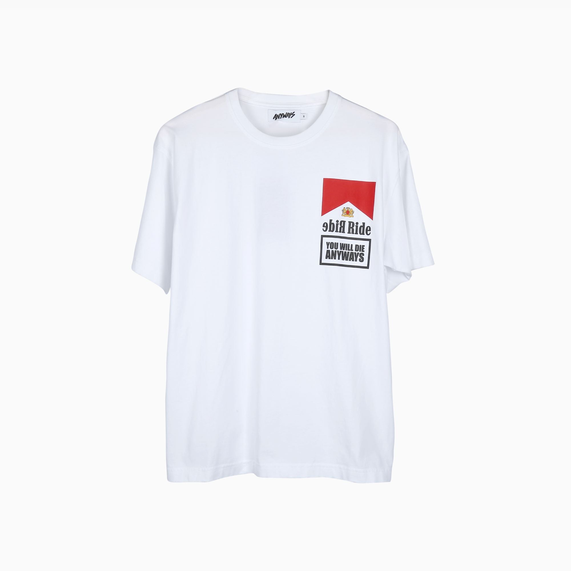 Anyways | Ride White T-Shirt-T-Shirt-Anyways-gpx-store
