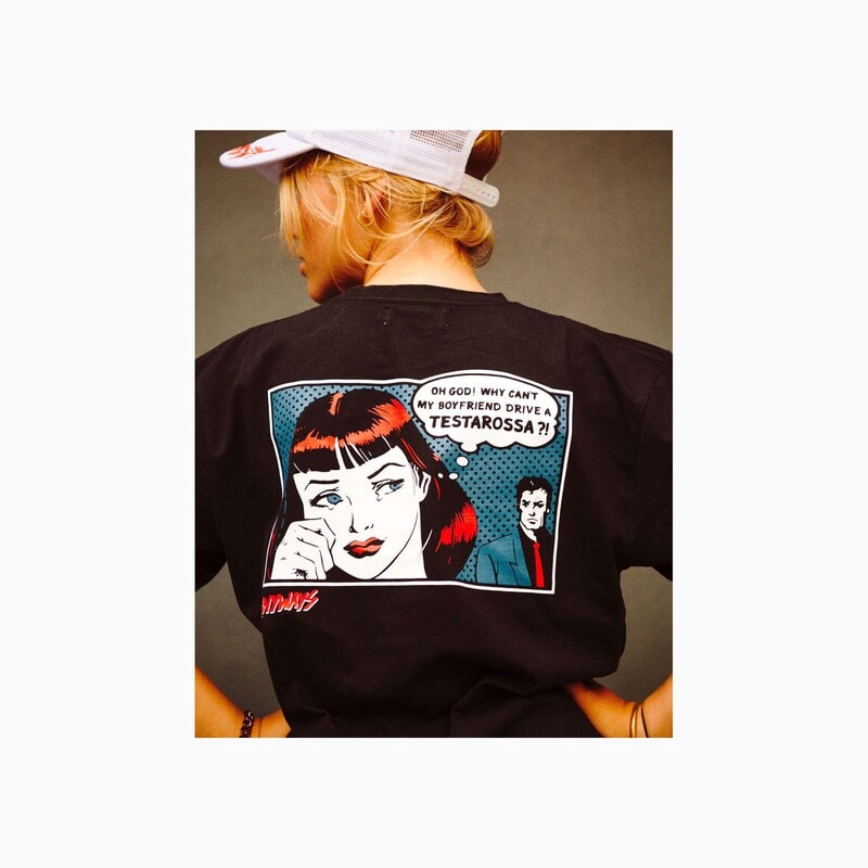 Anyways | Testarossa Boyfriend Tee-T-Shirt-Anyways-gpx-store